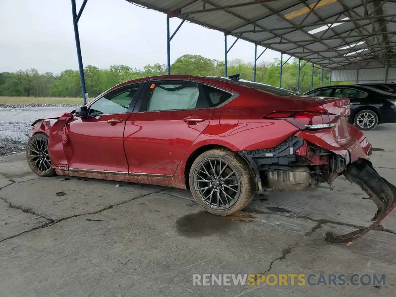 2 Photograph of a damaged car KMTFN4JB6LU339167 GENESIS G80 2020