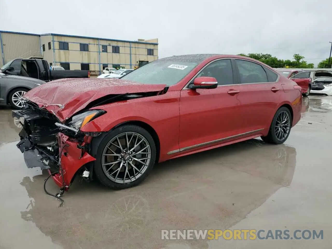 1 Photograph of a damaged car KMTFN4JE4LU328954 GENESIS G80 2020