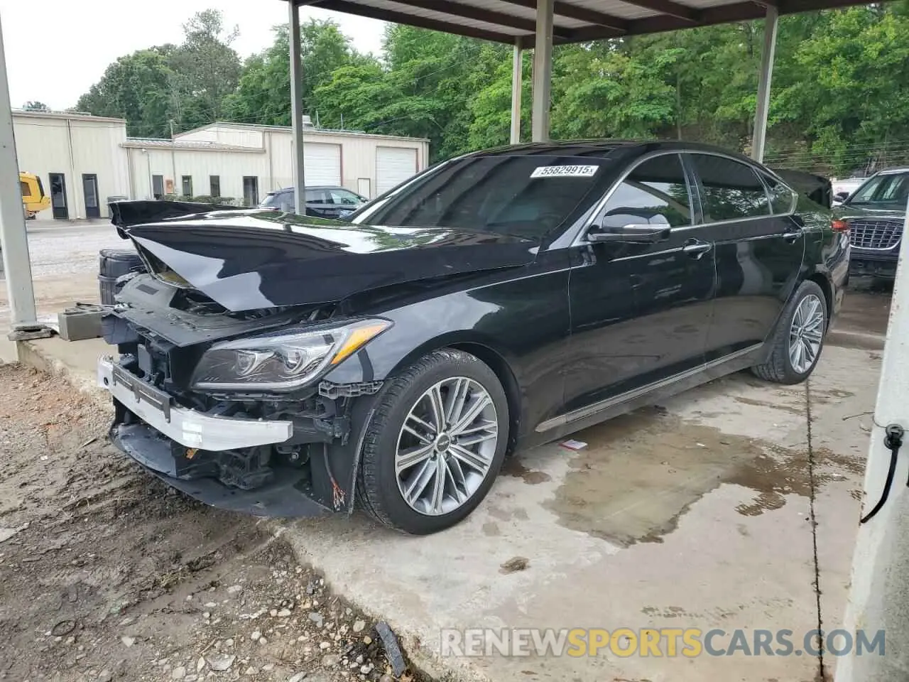 1 Photograph of a damaged car KMTFN4JE4LU334673 GENESIS G80 2020