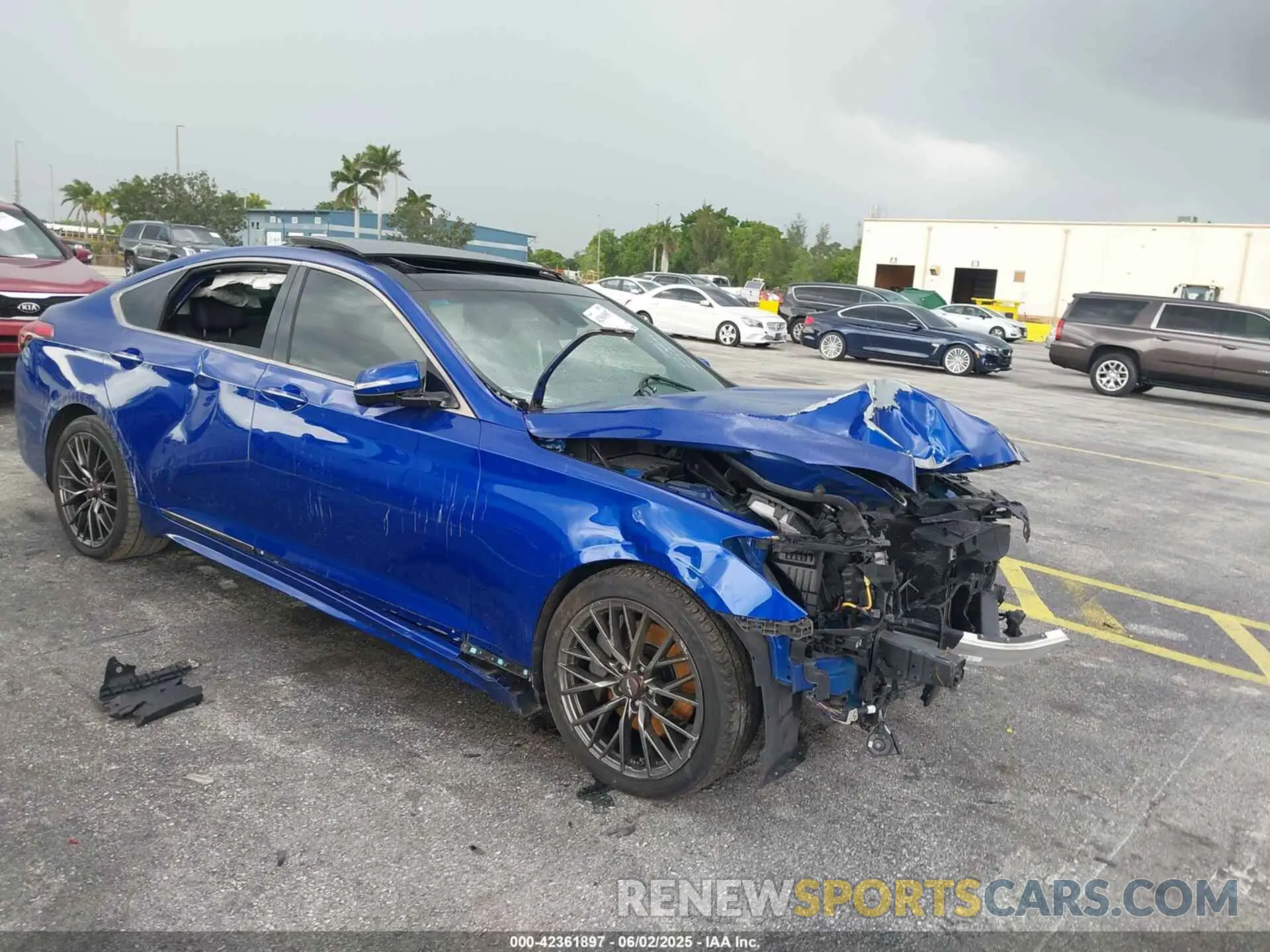 1 Photograph of a damaged car KMTFN4JE7LU328768 GENESIS G80 2020
