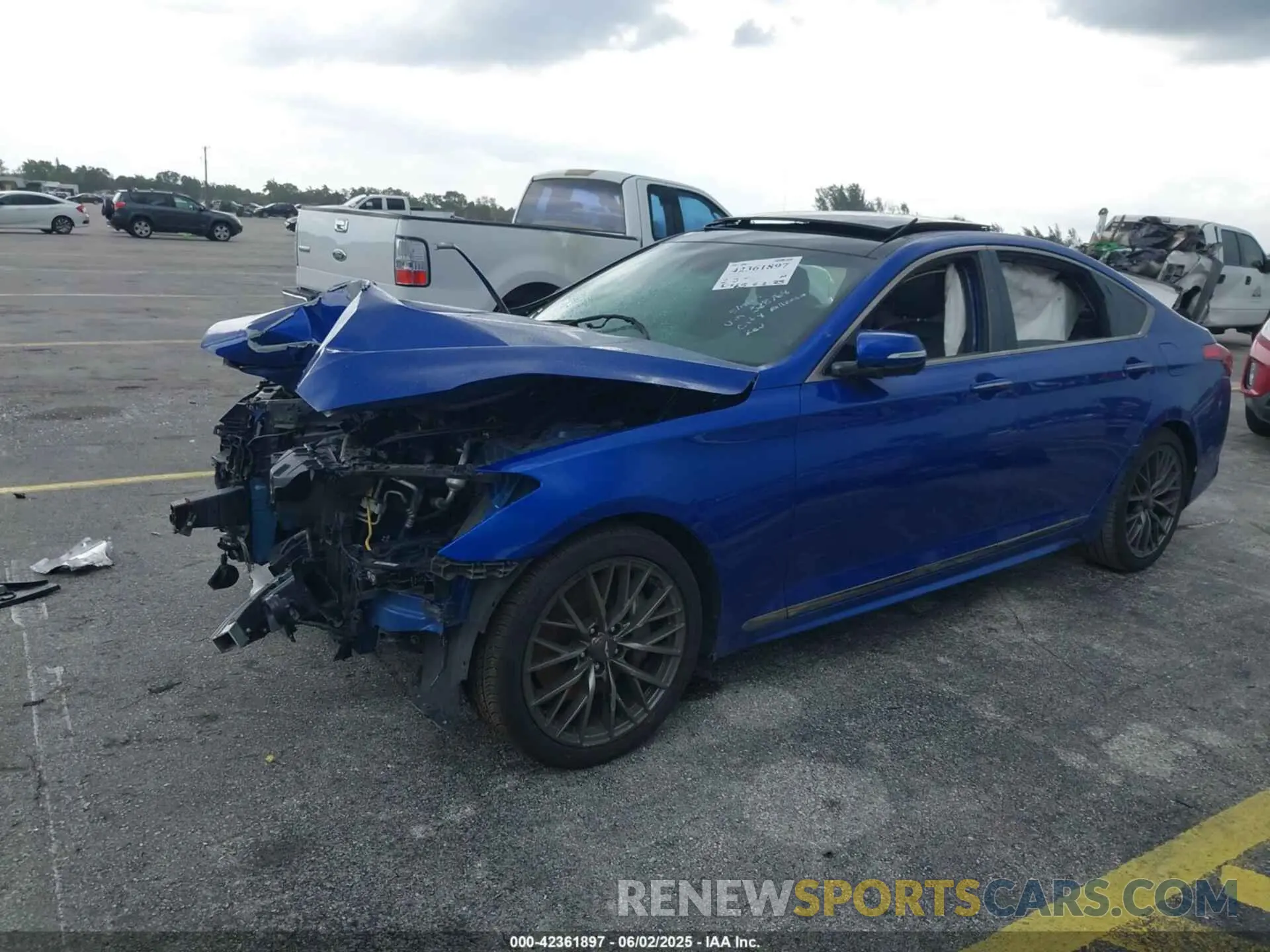 2 Photograph of a damaged car KMTFN4JE7LU328768 GENESIS G80 2020