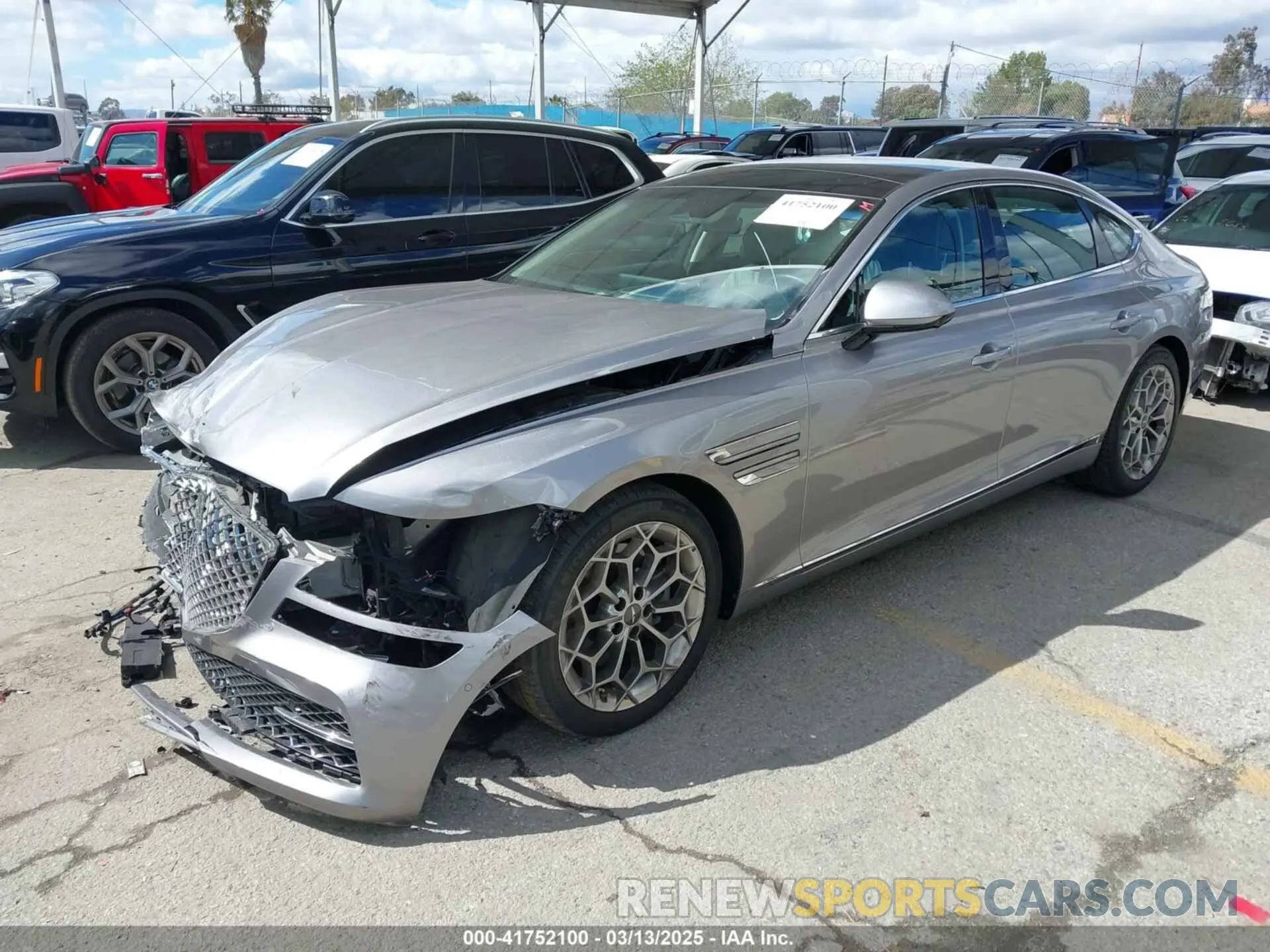 2 Photograph of a damaged car KMTGB4SC2MU047585 GENESIS G80 2021