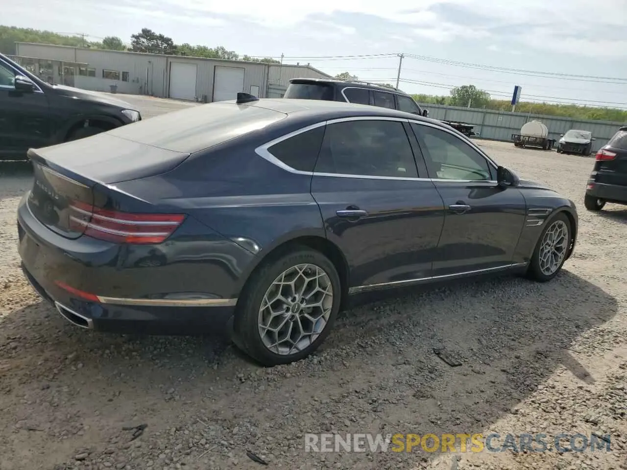 3 Photograph of a damaged car KMTGB4SC2MU082711 GENESIS G80 2021