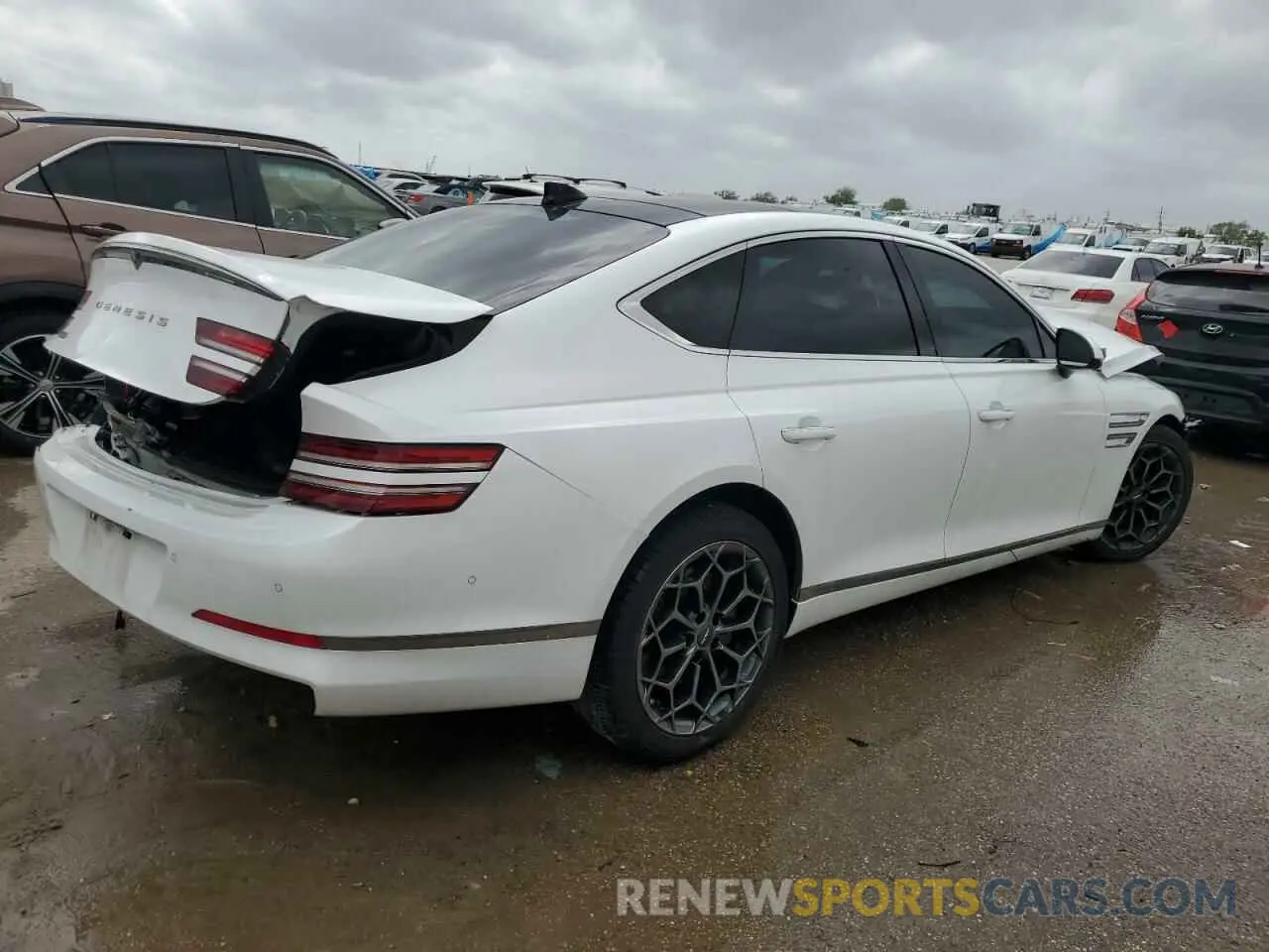 3 Photograph of a damaged car KMTGB4SC6MU067144 GENESIS G80 2021