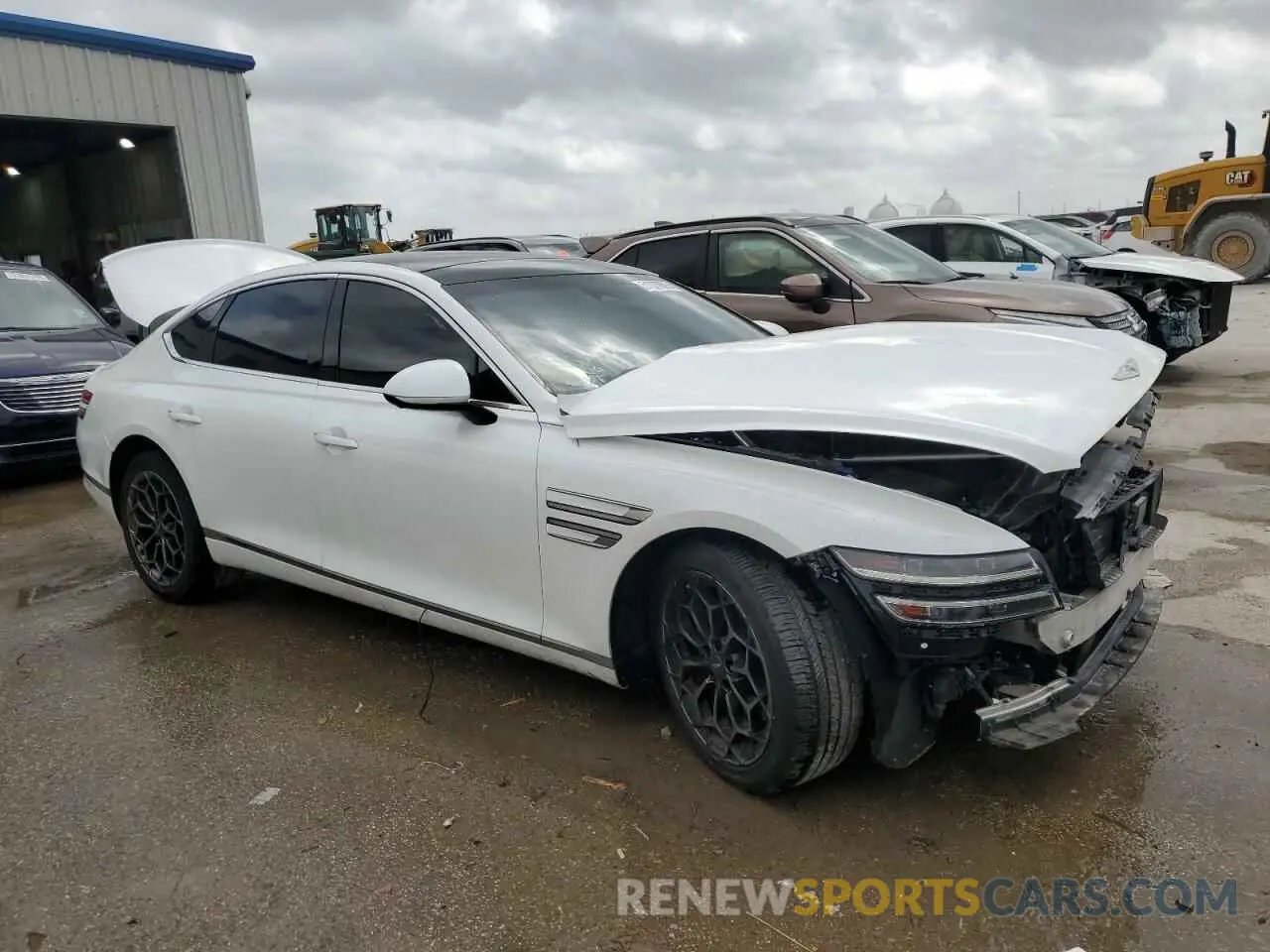 4 Photograph of a damaged car KMTGB4SC6MU067144 GENESIS G80 2021