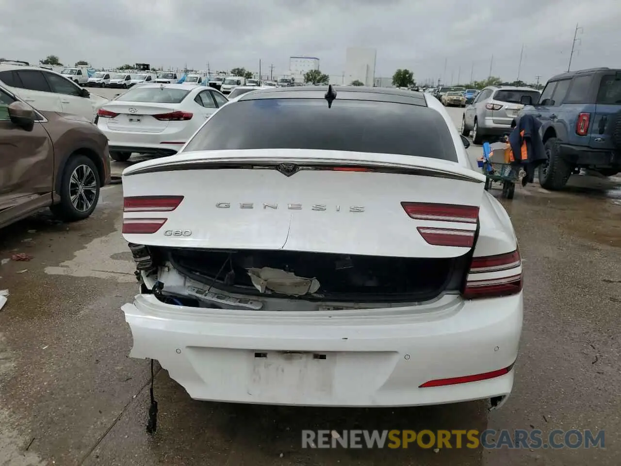 6 Photograph of a damaged car KMTGB4SC6MU067144 GENESIS G80 2021