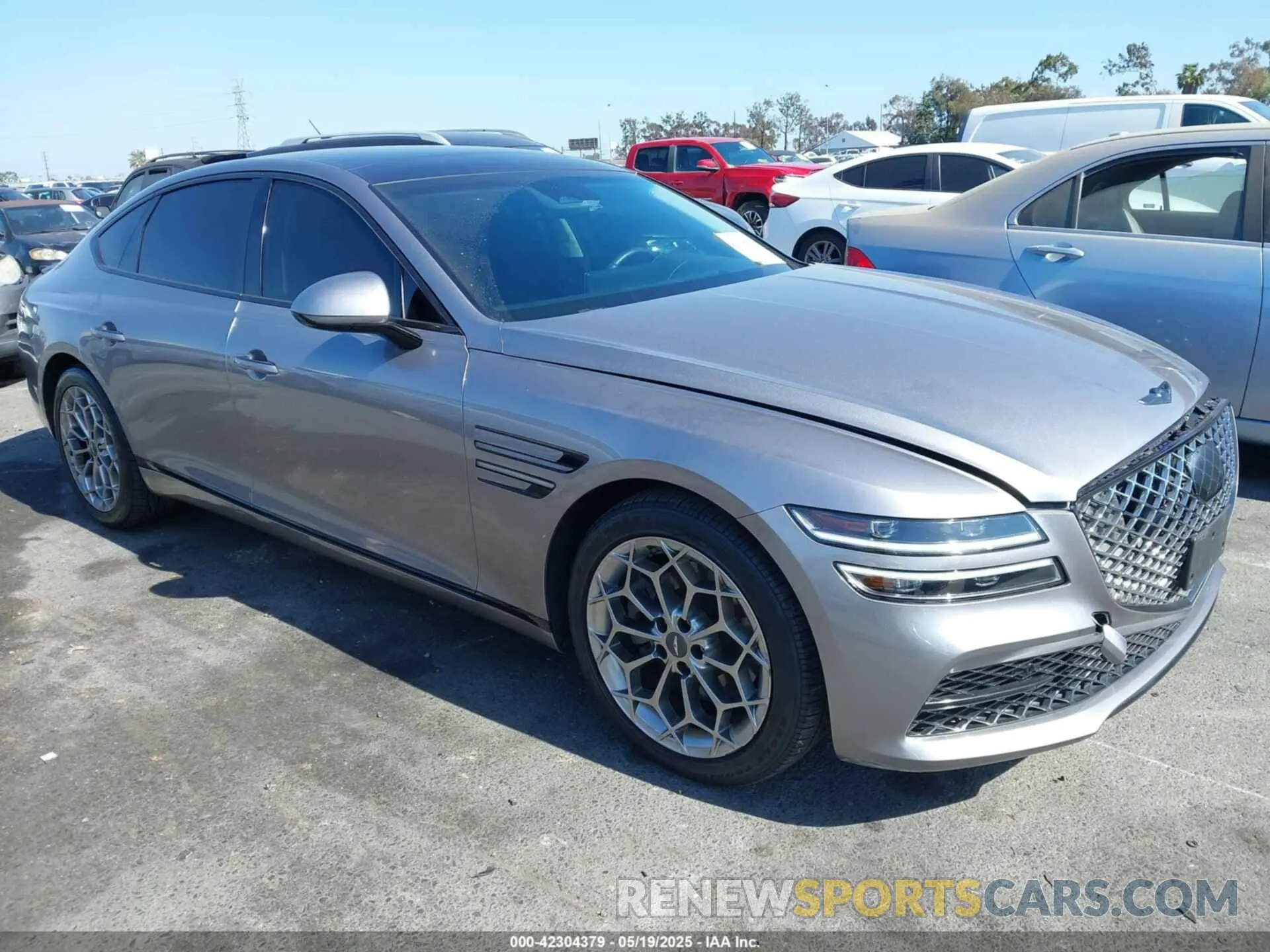 1 Photograph of a damaged car KMTGB4SC7MU046660 GENESIS G80 2021