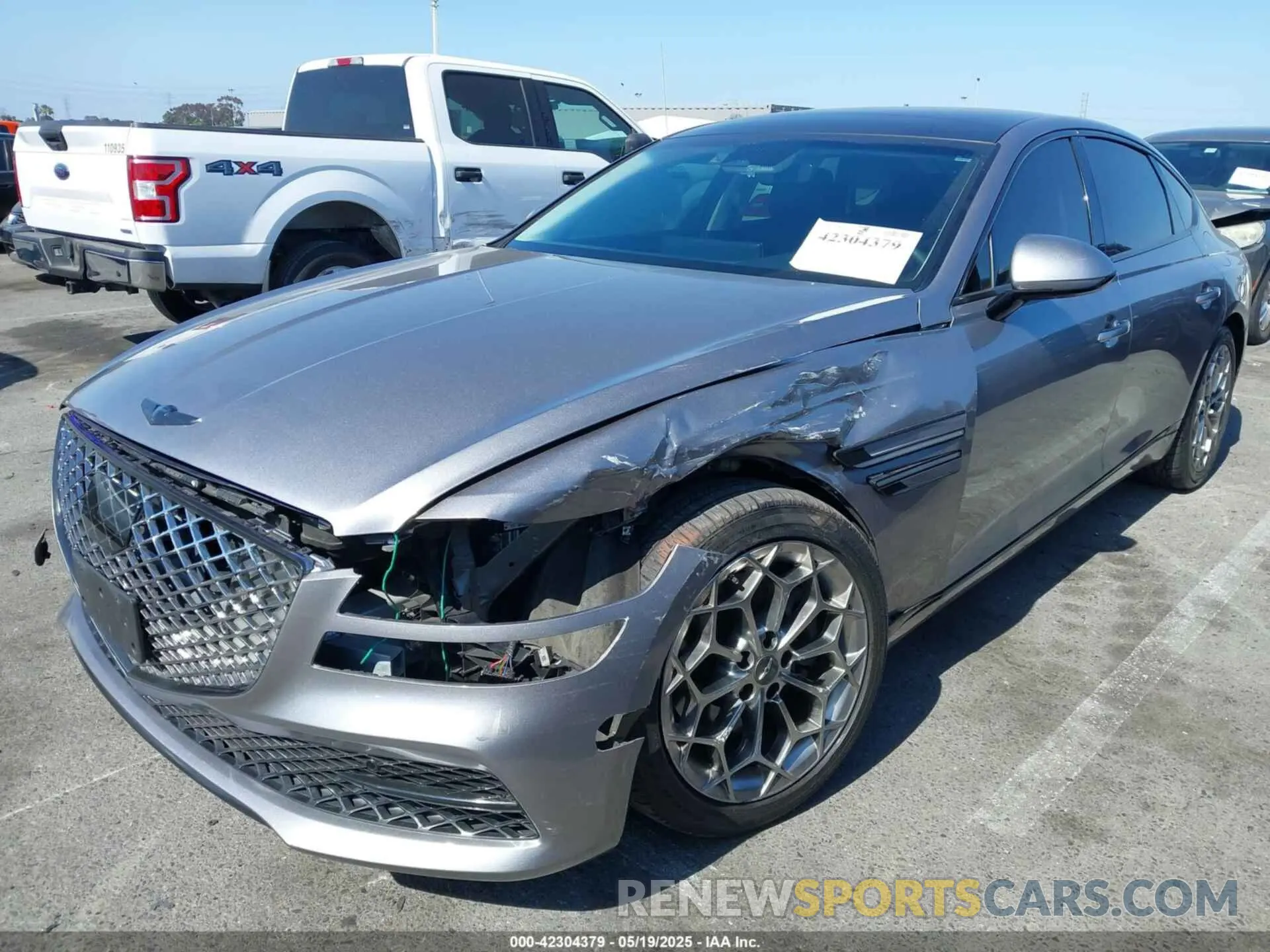 2 Photograph of a damaged car KMTGB4SC7MU046660 GENESIS G80 2021