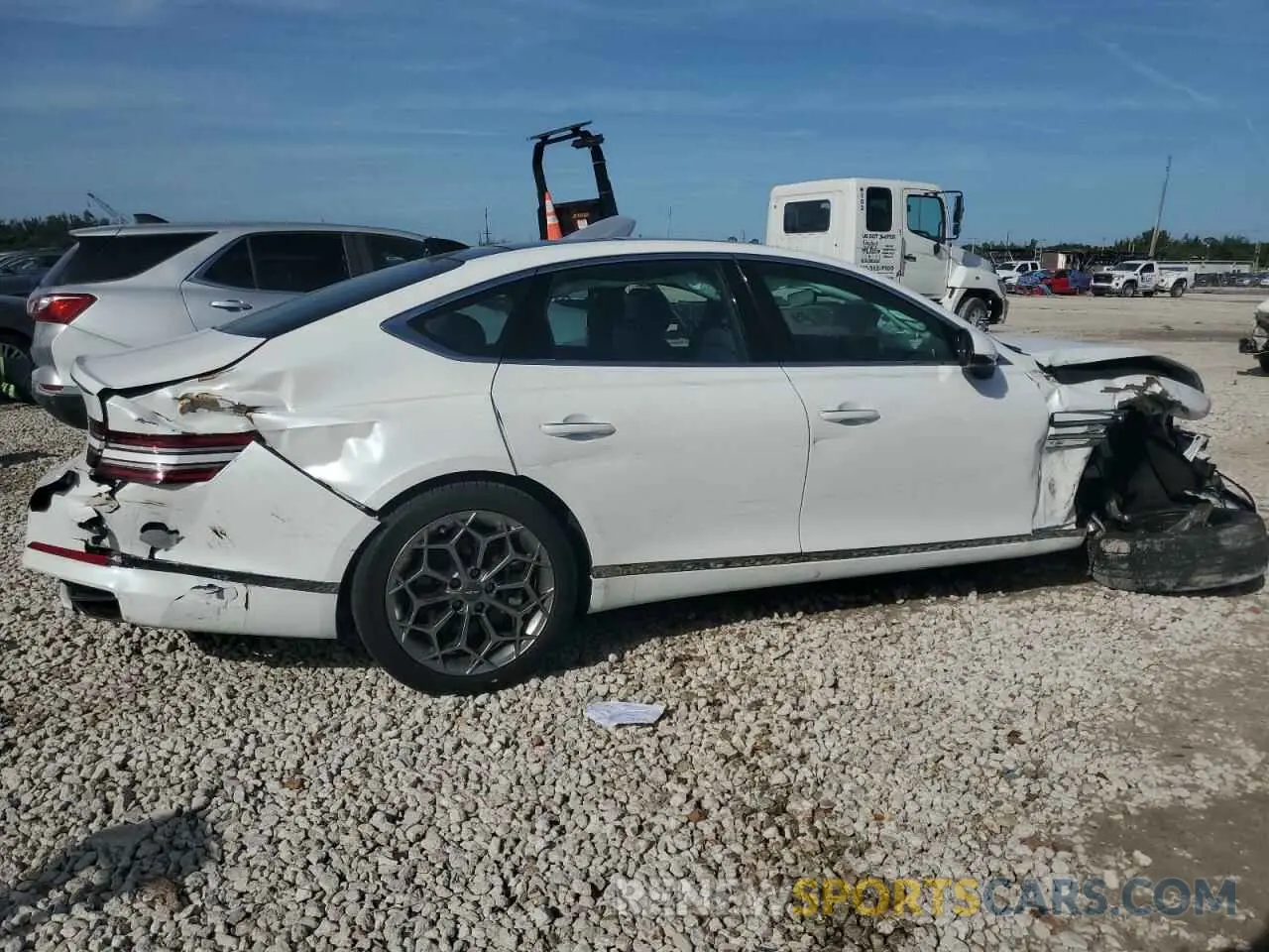 3 Photograph of a damaged car KMTGB4SC8MU044111 GENESIS G80 2021