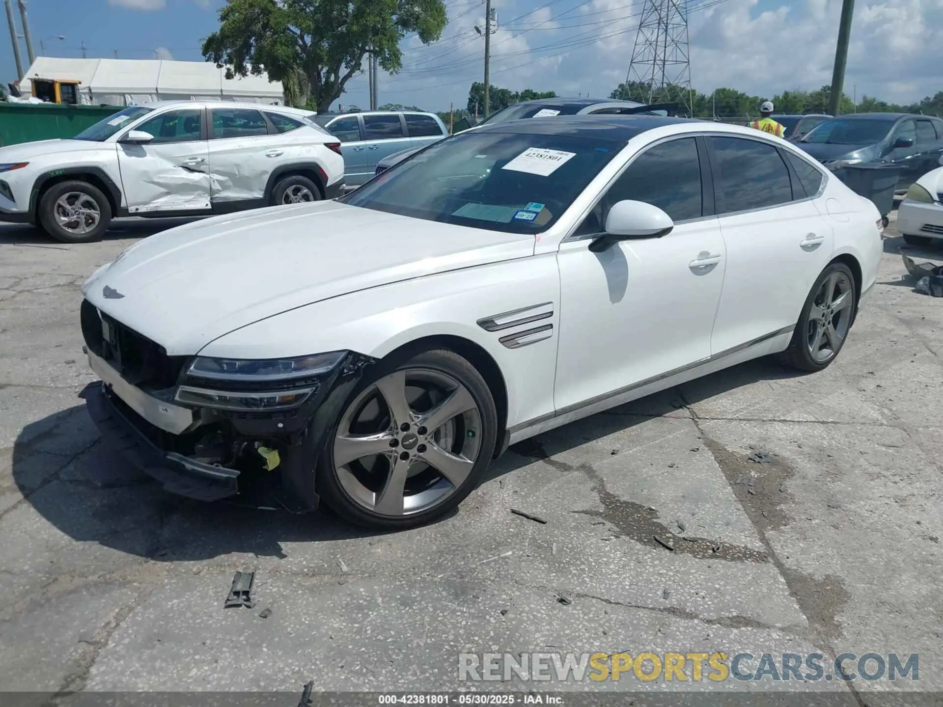 2 Photograph of a damaged car KMTGC4SD3MU088300 GENESIS G80 2021