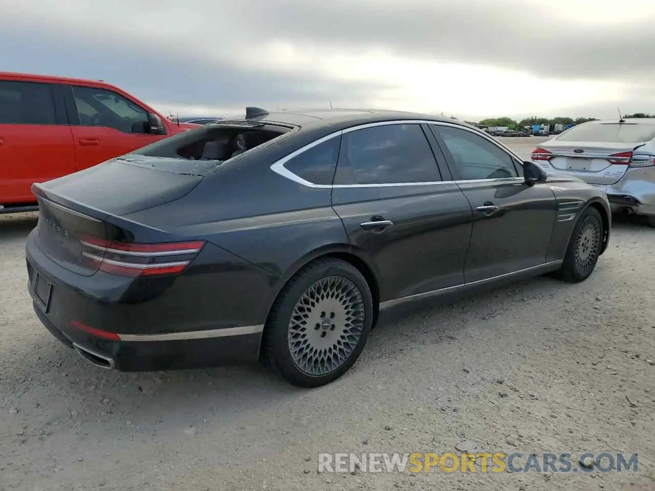 3 Photograph of a damaged car KMTGB4SC1NU104196 GENESIS G80 2022