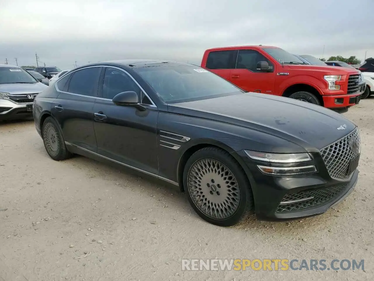 4 Photograph of a damaged car KMTGB4SC1NU104196 GENESIS G80 2022