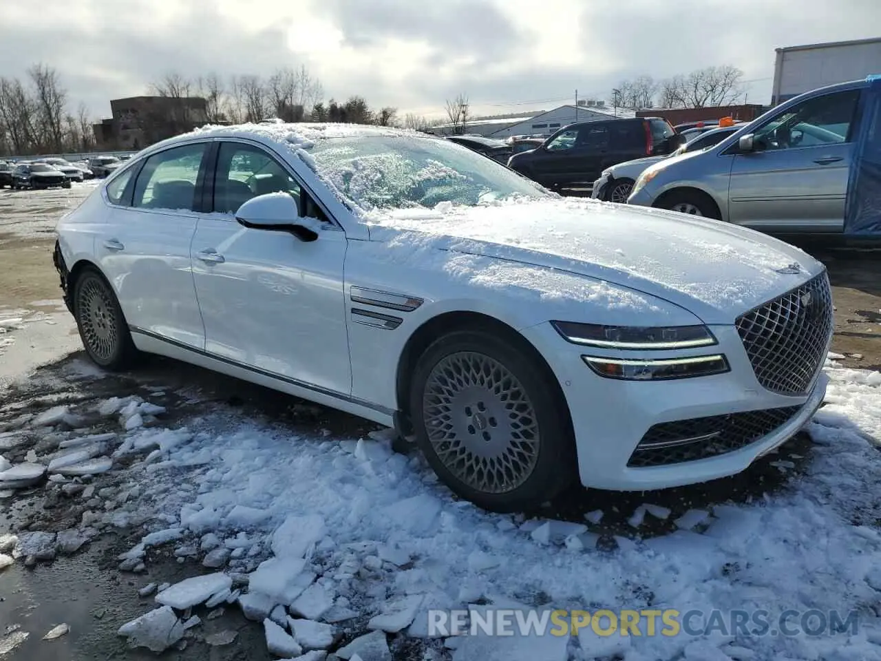 4 Photograph of a damaged car KMTGB4SC3NU092276 GENESIS G80 2022