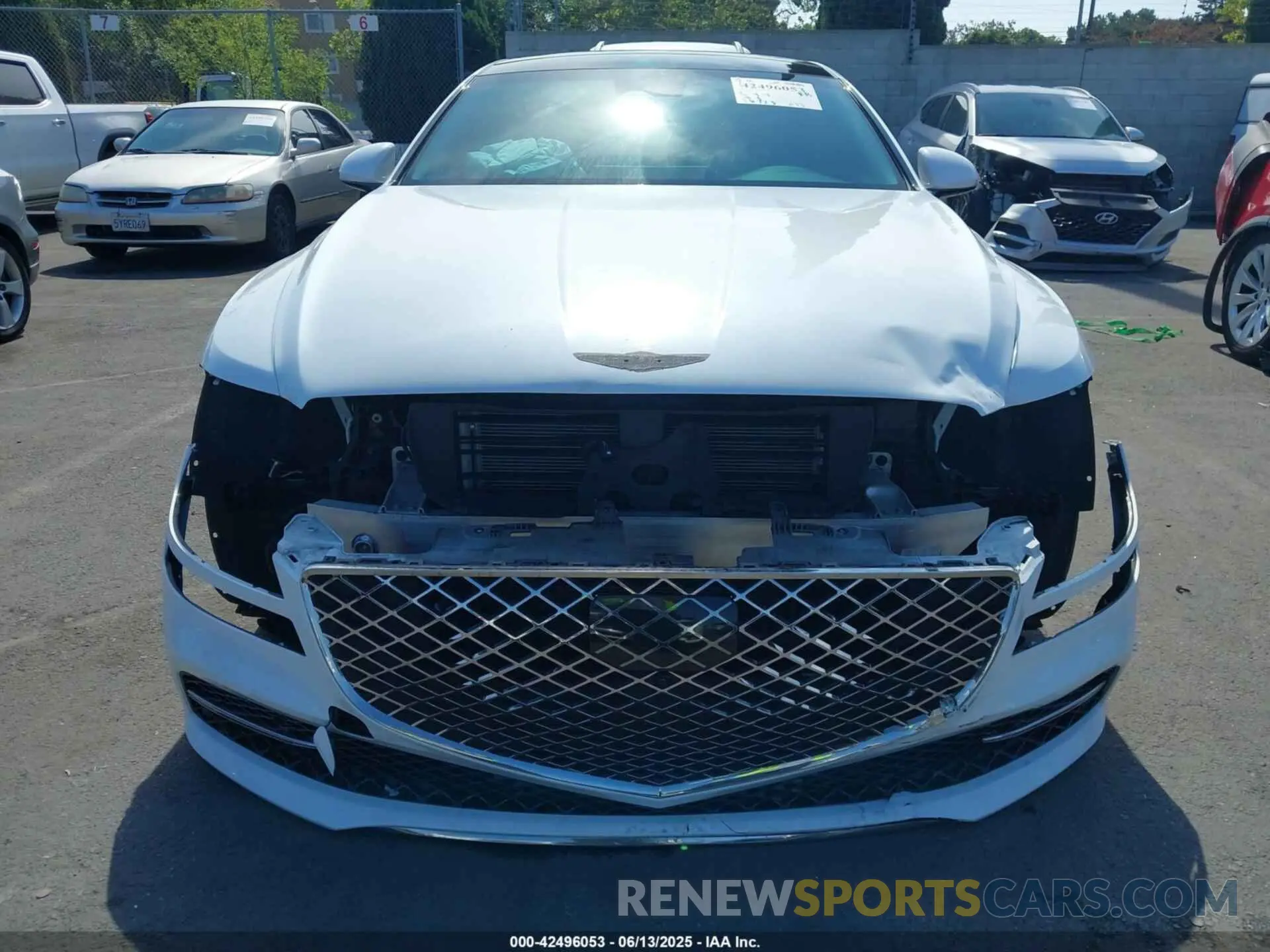 13 Photograph of a damaged car KMTGB4SC9NU137558 GENESIS G80 2022