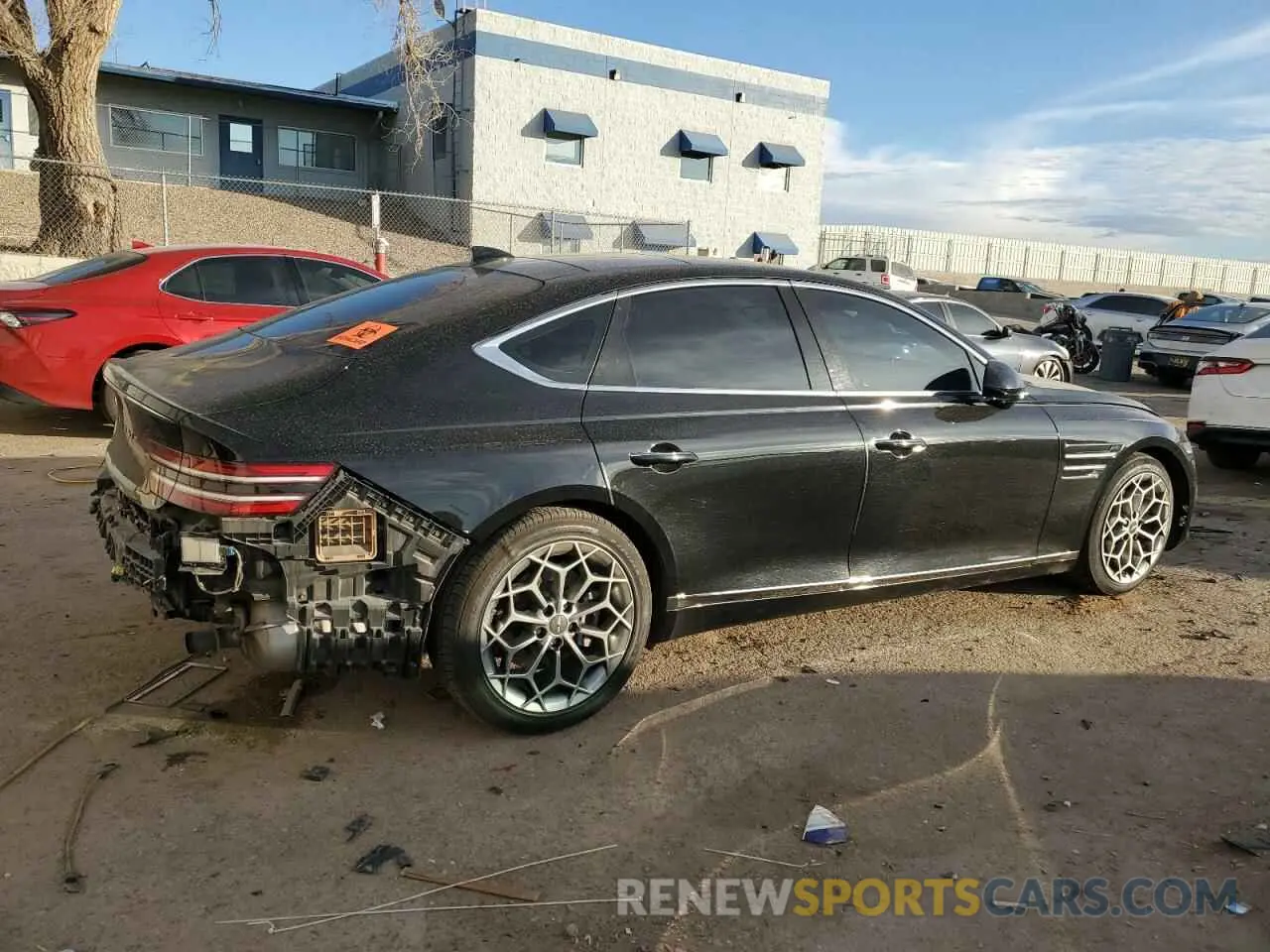 3 Photograph of a damaged car KMTGB4SCXNU137567 GENESIS G80 2022