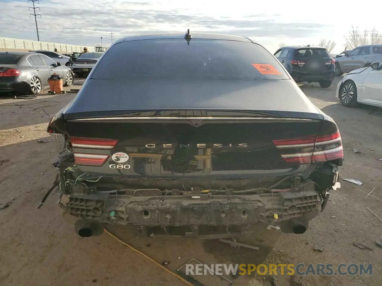 6 Photograph of a damaged car KMTGB4SCXNU137567 GENESIS G80 2022