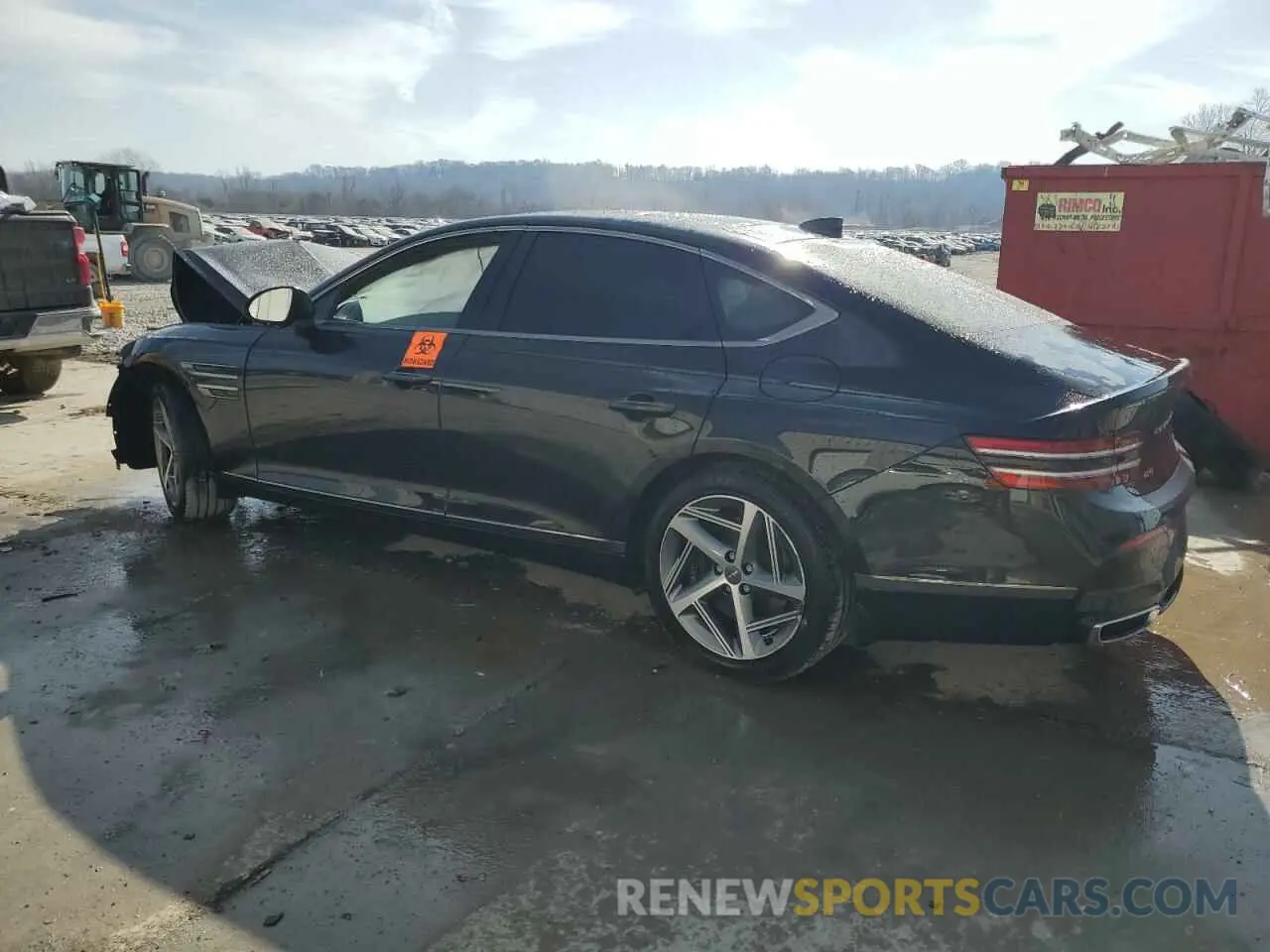 2 Photograph of a damaged car KMTGA4SC7PU152193 GENESIS G80 2023