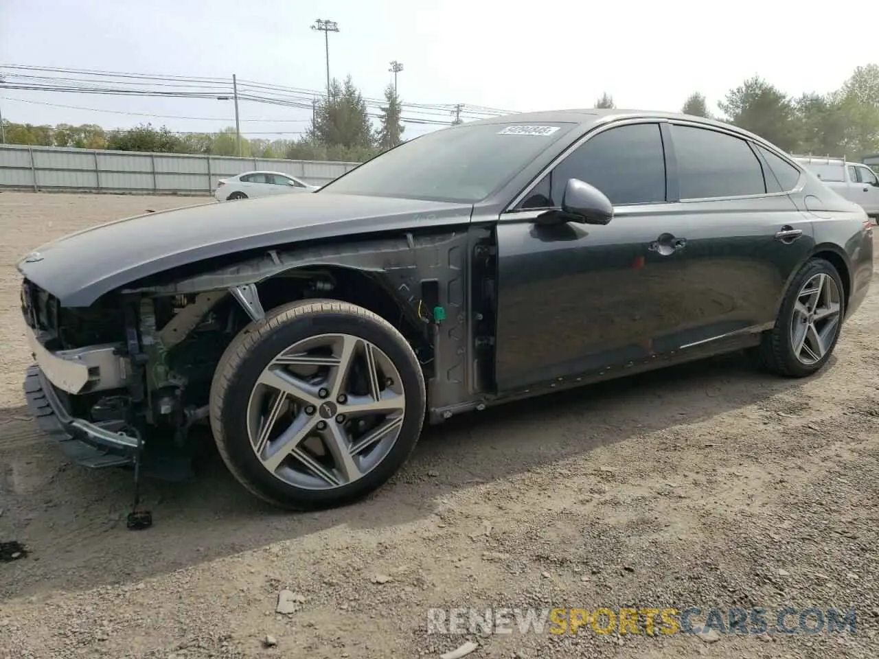 1 Photograph of a damaged car KMTGA4SC8PU162425 GENESIS G80 2023