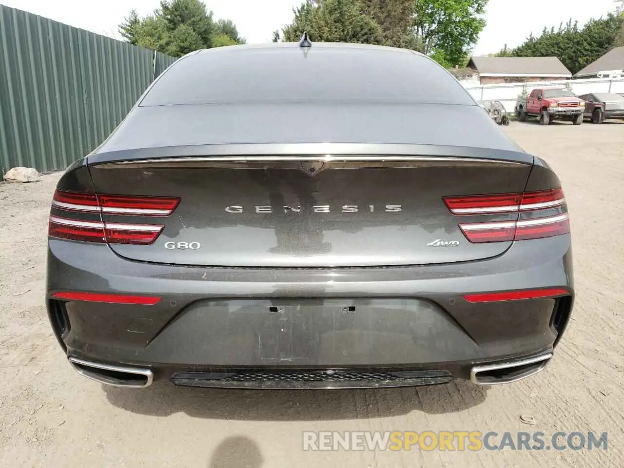 6 Photograph of a damaged car KMTGA4SC8PU162425 GENESIS G80 2023