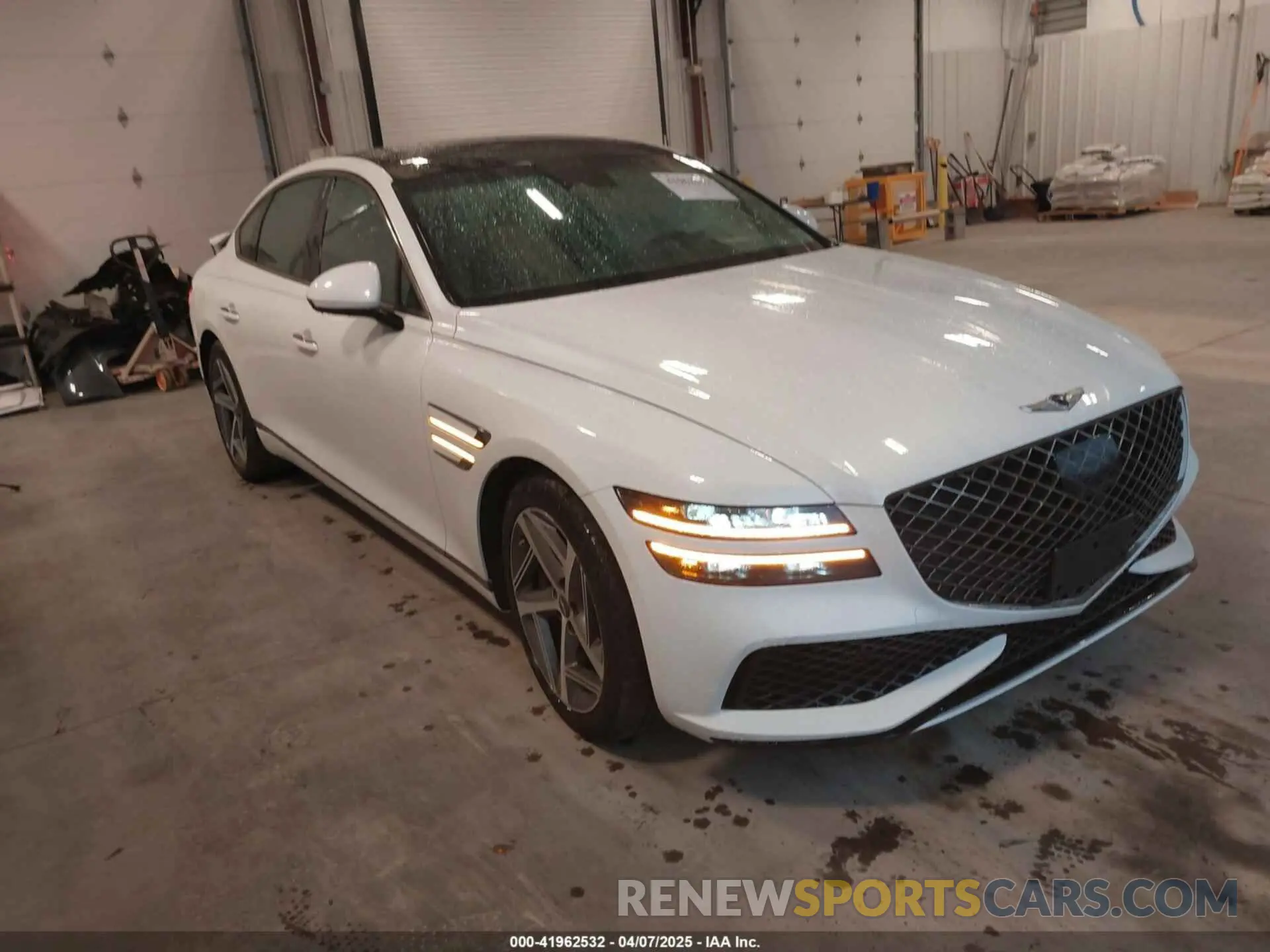 1 Photograph of a damaged car KMTGA4SCXPU156853 GENESIS G80 2023
