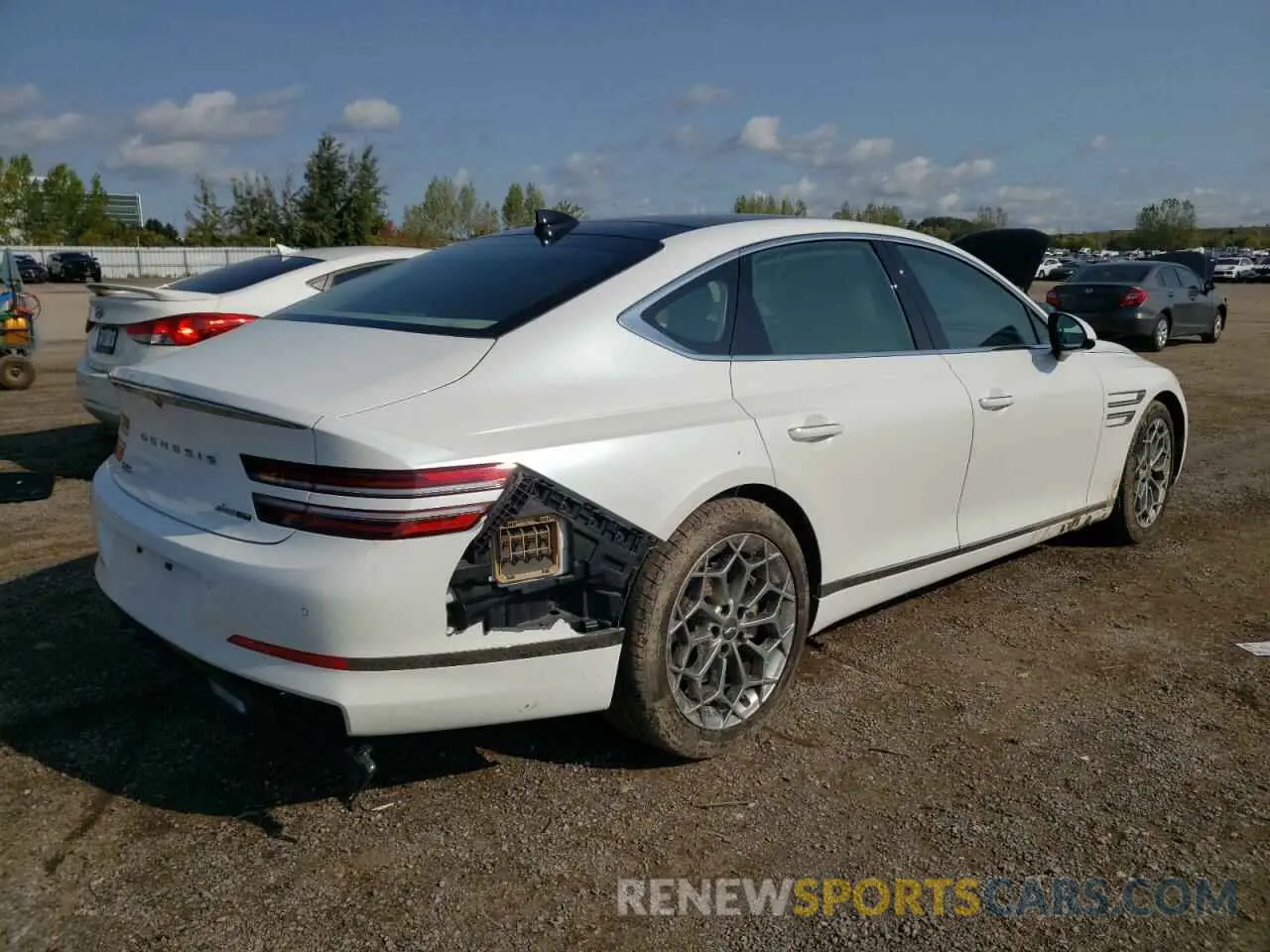3 Photograph of a damaged car KMTGB4SC4PU144730 GENESIS G80 2023