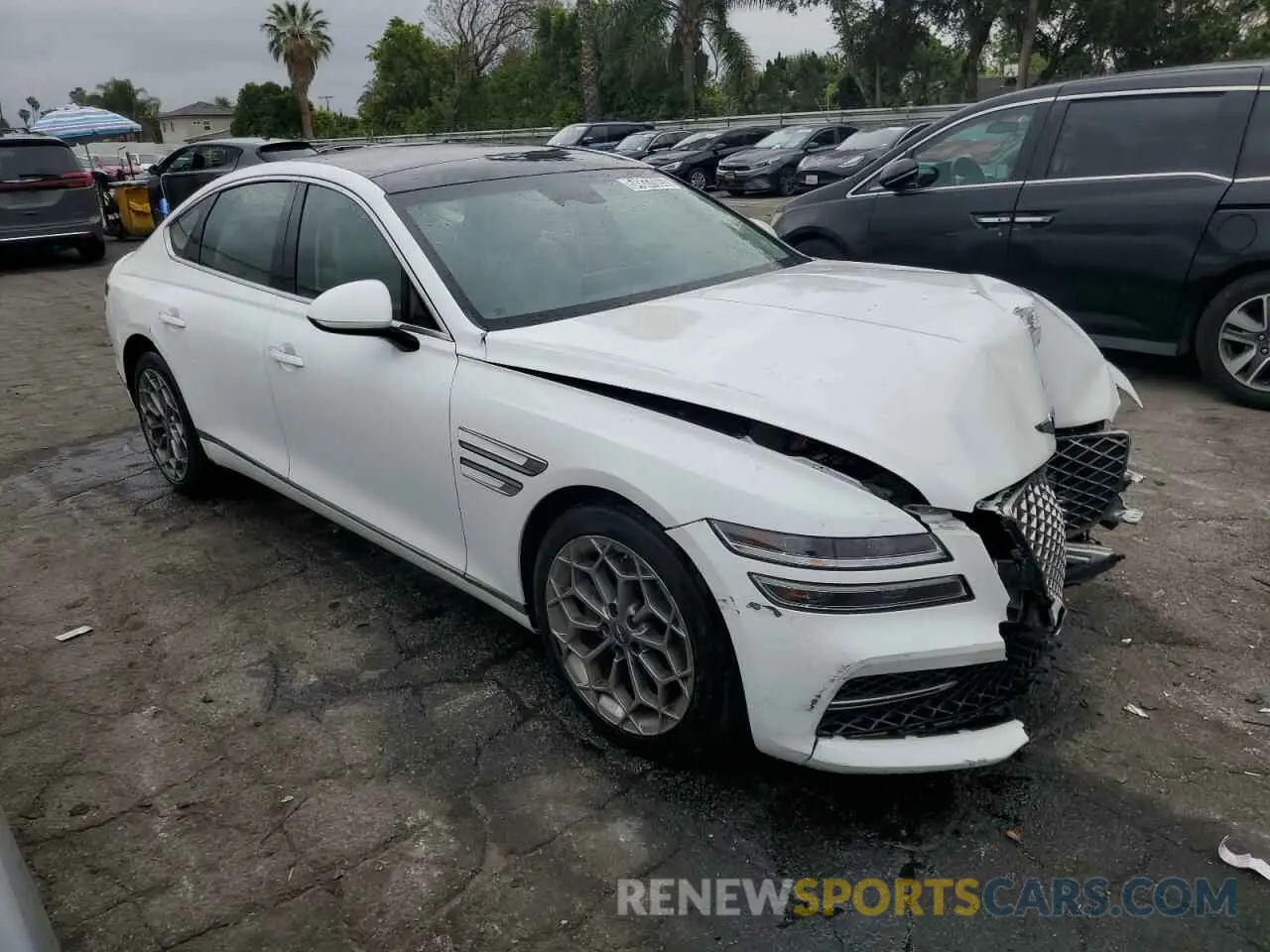 4 Photograph of a damaged car KMTGB4SC4PU180403 GENESIS G80 2023