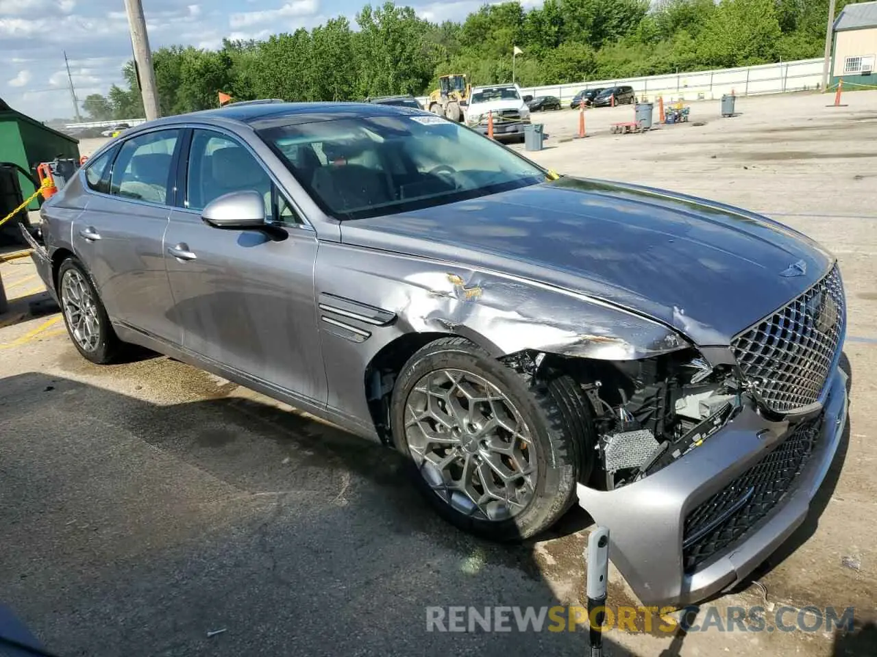4 Photograph of a damaged car KMTGB4SC8PU142768 GENESIS G80 2023