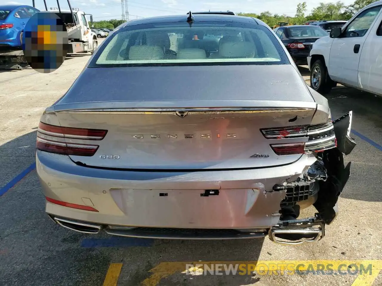 6 Photograph of a damaged car KMTGB4SC8PU142768 GENESIS G80 2023