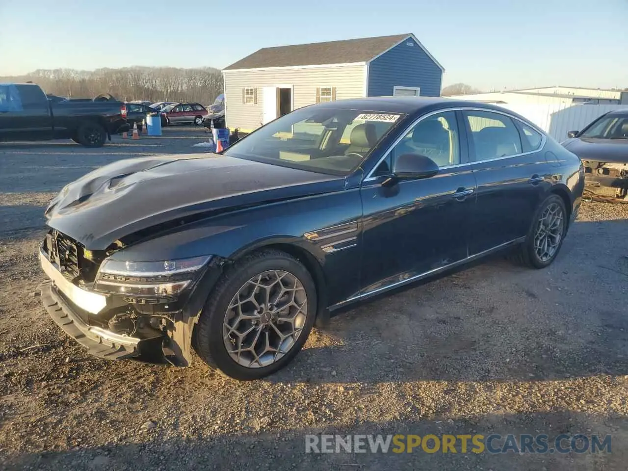 1 Photograph of a damaged car KMTGB4SC8PU179805 GENESIS G80 2023