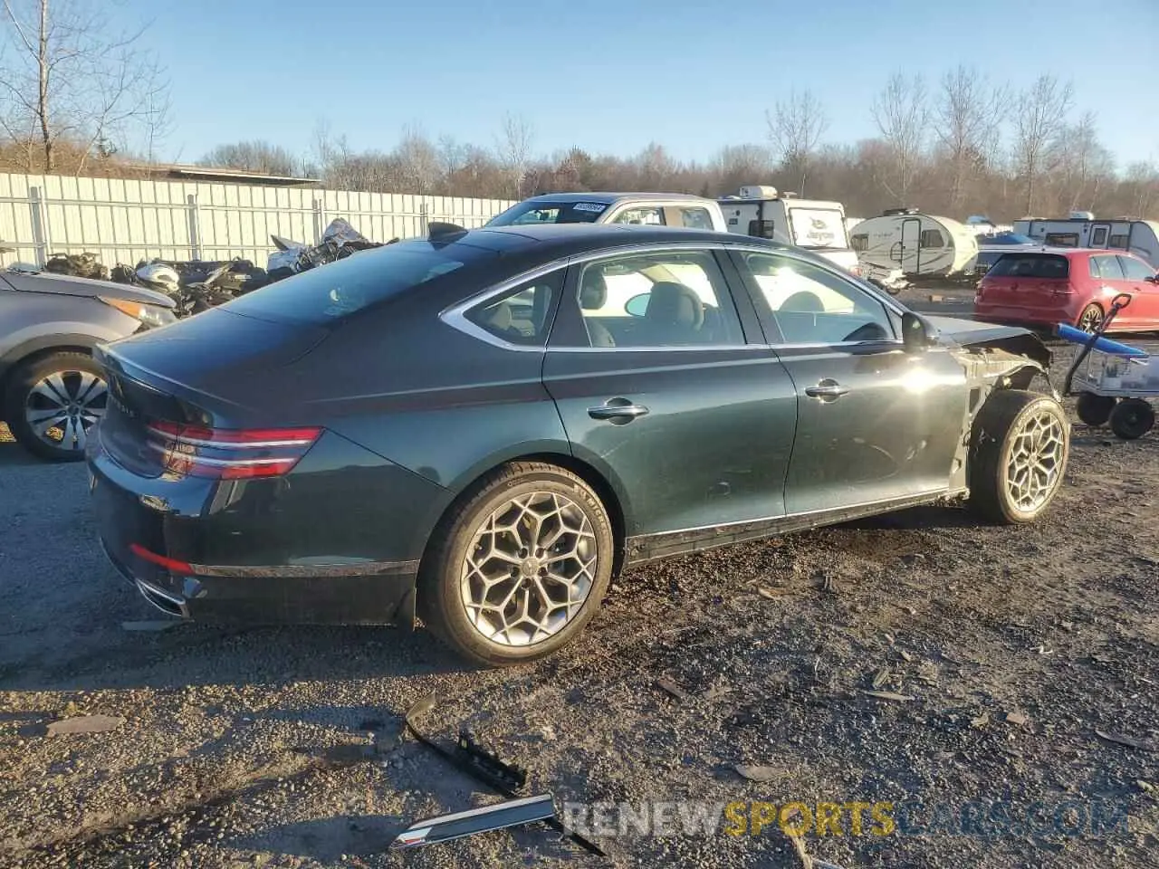 3 Photograph of a damaged car KMTGB4SC8PU179805 GENESIS G80 2023