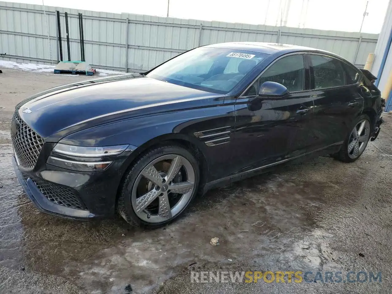 1 Photograph of a damaged car KMTGB4SD1PU156195 GENESIS G80 2023