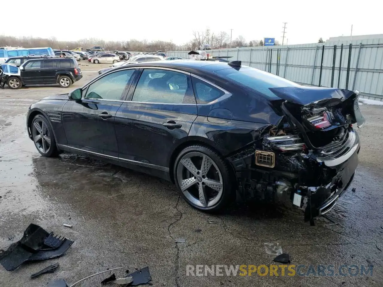 2 Photograph of a damaged car KMTGB4SD1PU156195 GENESIS G80 2023