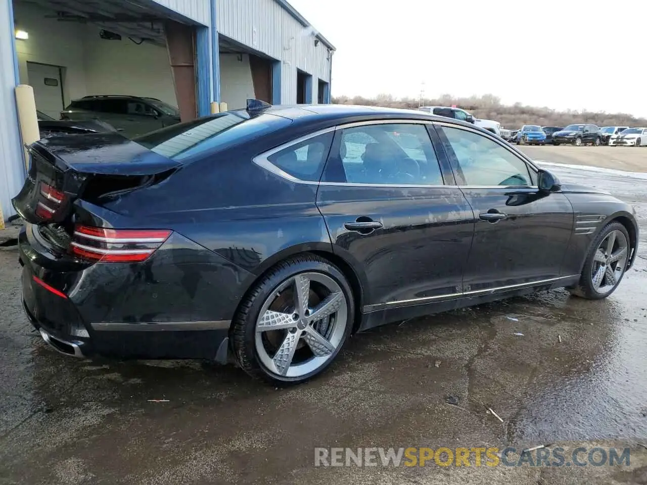 3 Photograph of a damaged car KMTGB4SD1PU156195 GENESIS G80 2023
