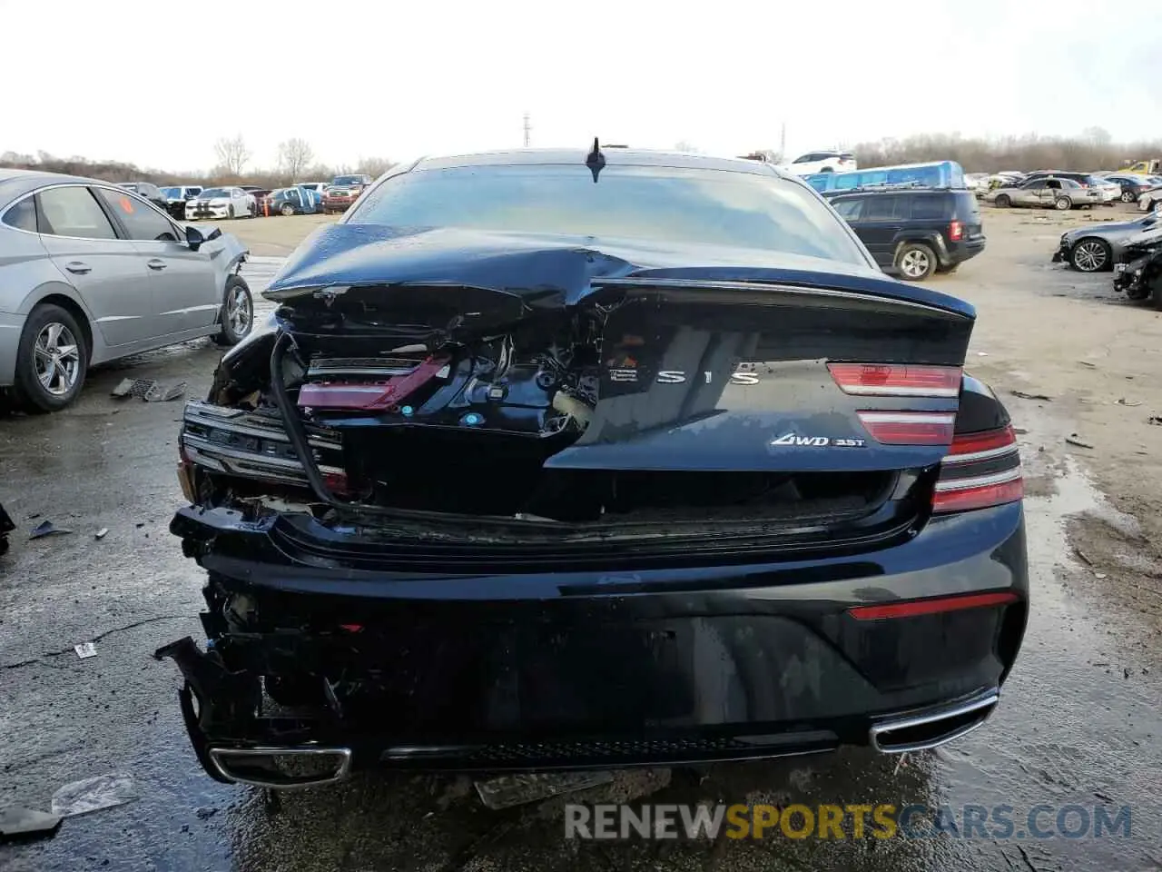 6 Photograph of a damaged car KMTGB4SD1PU156195 GENESIS G80 2023