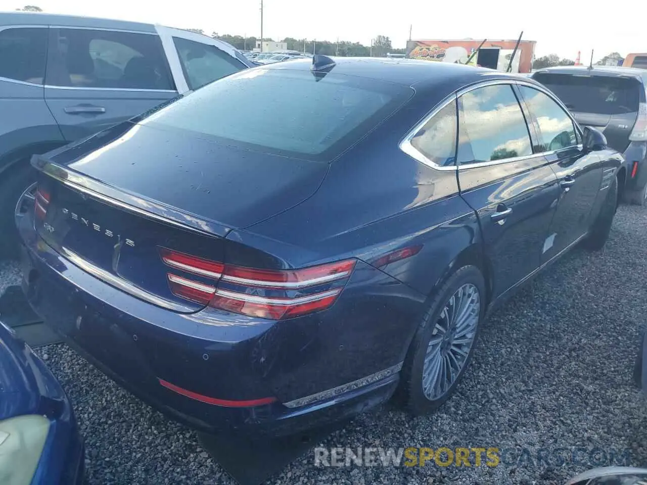 3 Photograph of a damaged car KMTGE4S19PU006073 GENESIS G80 2023