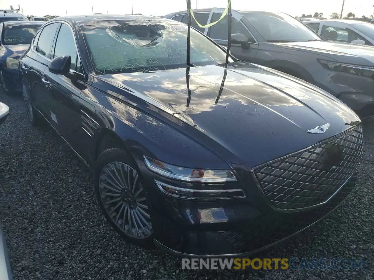 4 Photograph of a damaged car KMTGE4S19PU006073 GENESIS G80 2023