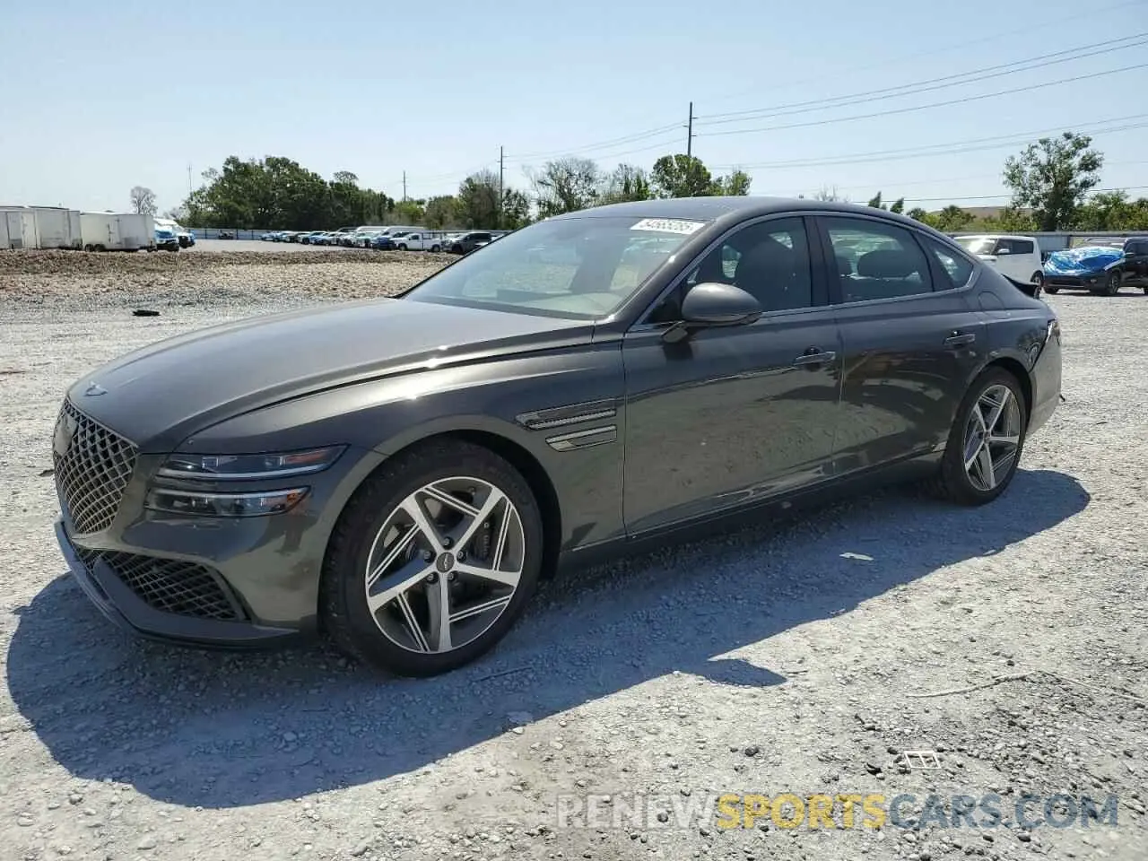 1 Photograph of a damaged car KMTGA4SC3RU206480 GENESIS G80 2024