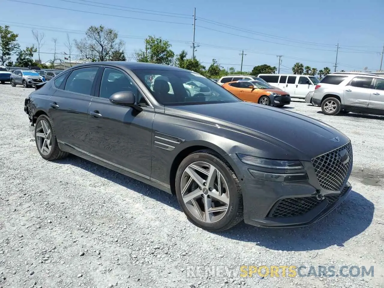 4 Photograph of a damaged car KMTGA4SC3RU206480 GENESIS G80 2024