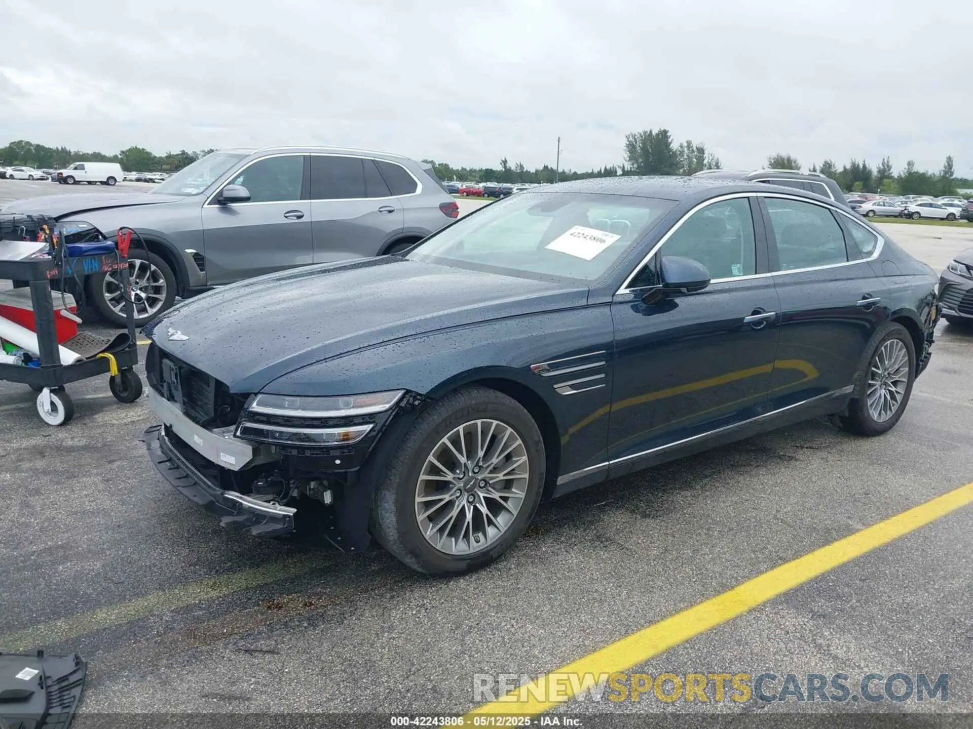 2 Photograph of a damaged car KMTGB4SC0RU239465 GENESIS G80 2024