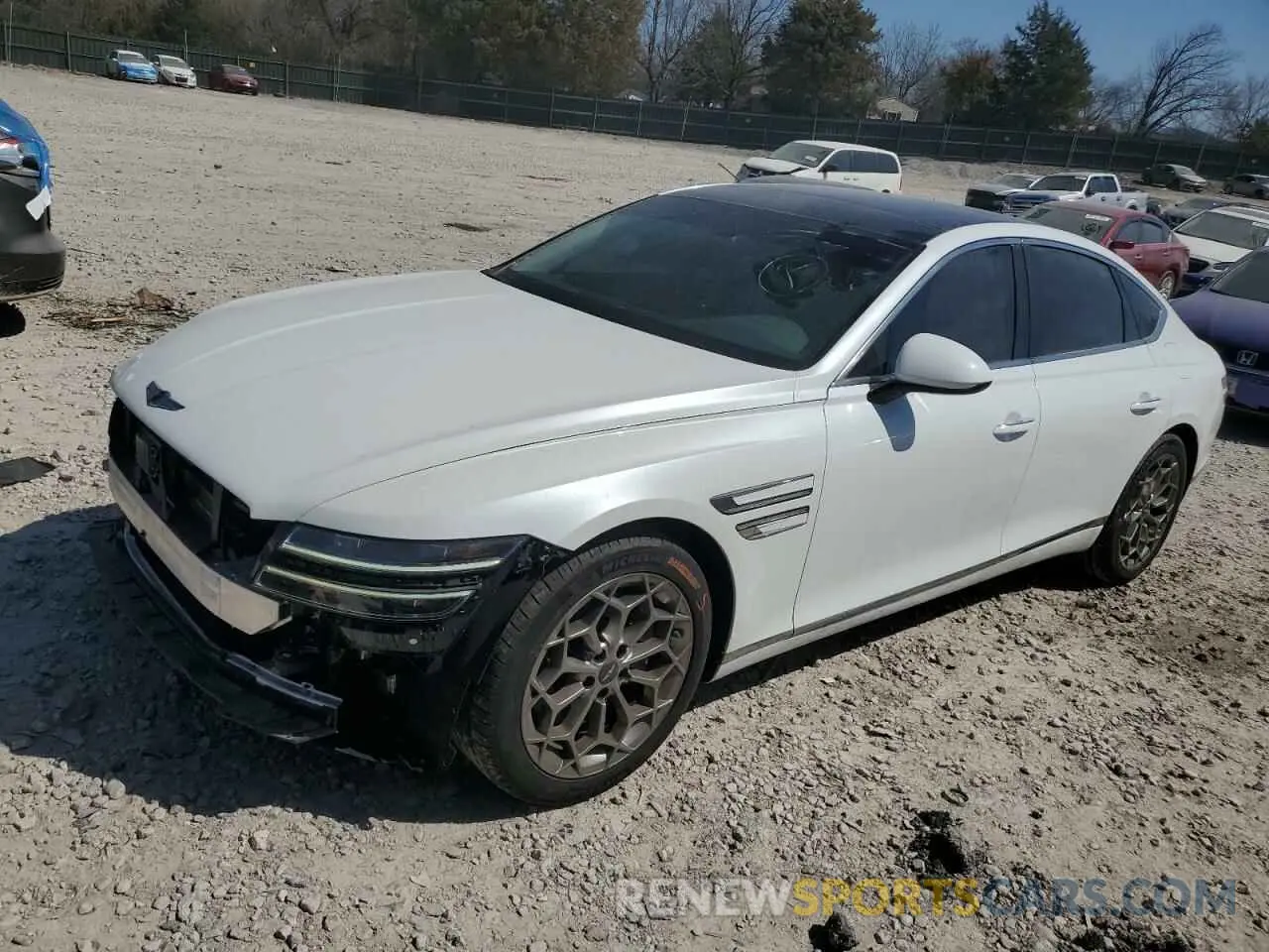 1 Photograph of a damaged car KMTGB4SC8RU225801 GENESIS G80 2024