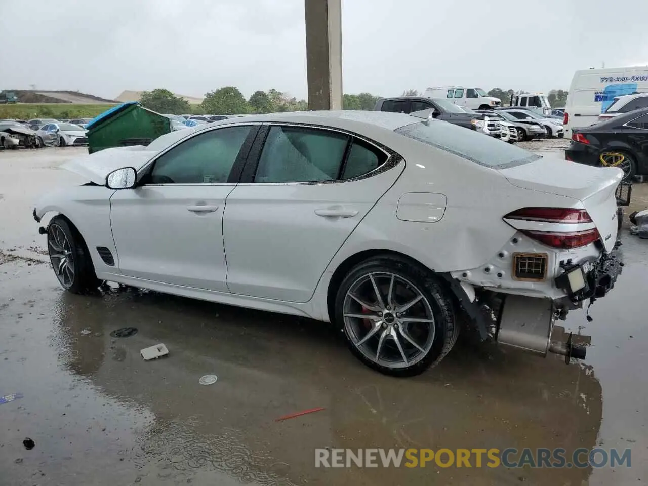 2 Photograph of a damaged car KMTG34SC9SU155938 GENESIS G80 2025