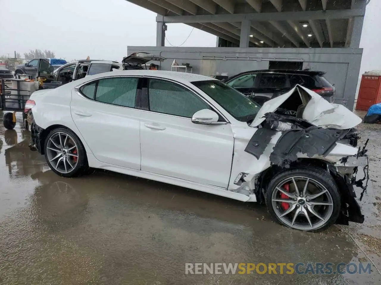 4 Photograph of a damaged car KMTG34SC9SU155938 GENESIS G80 2025