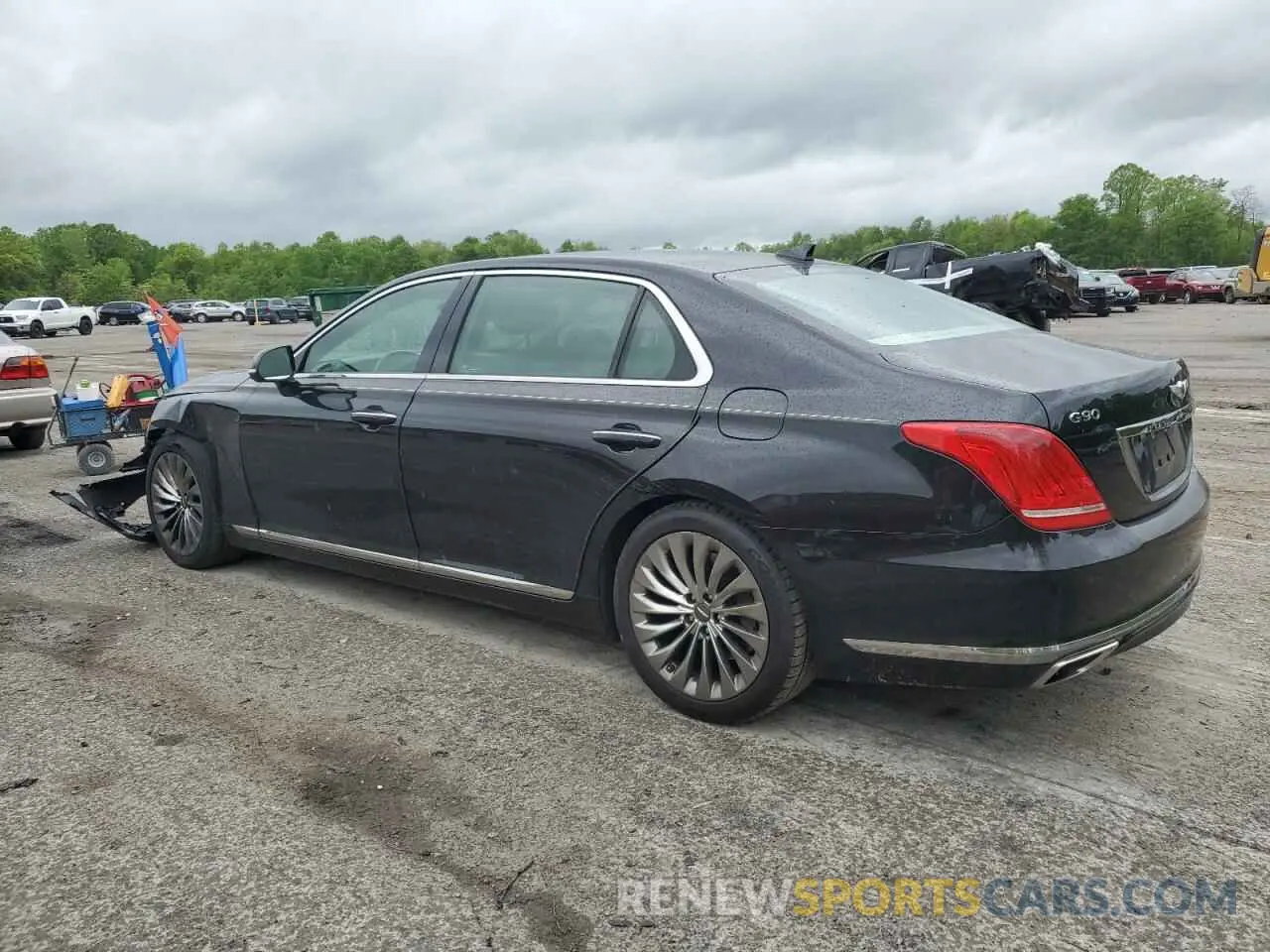 2 Photograph of a damaged car KMHG54JH0KU050660 GENESIS G90 2019