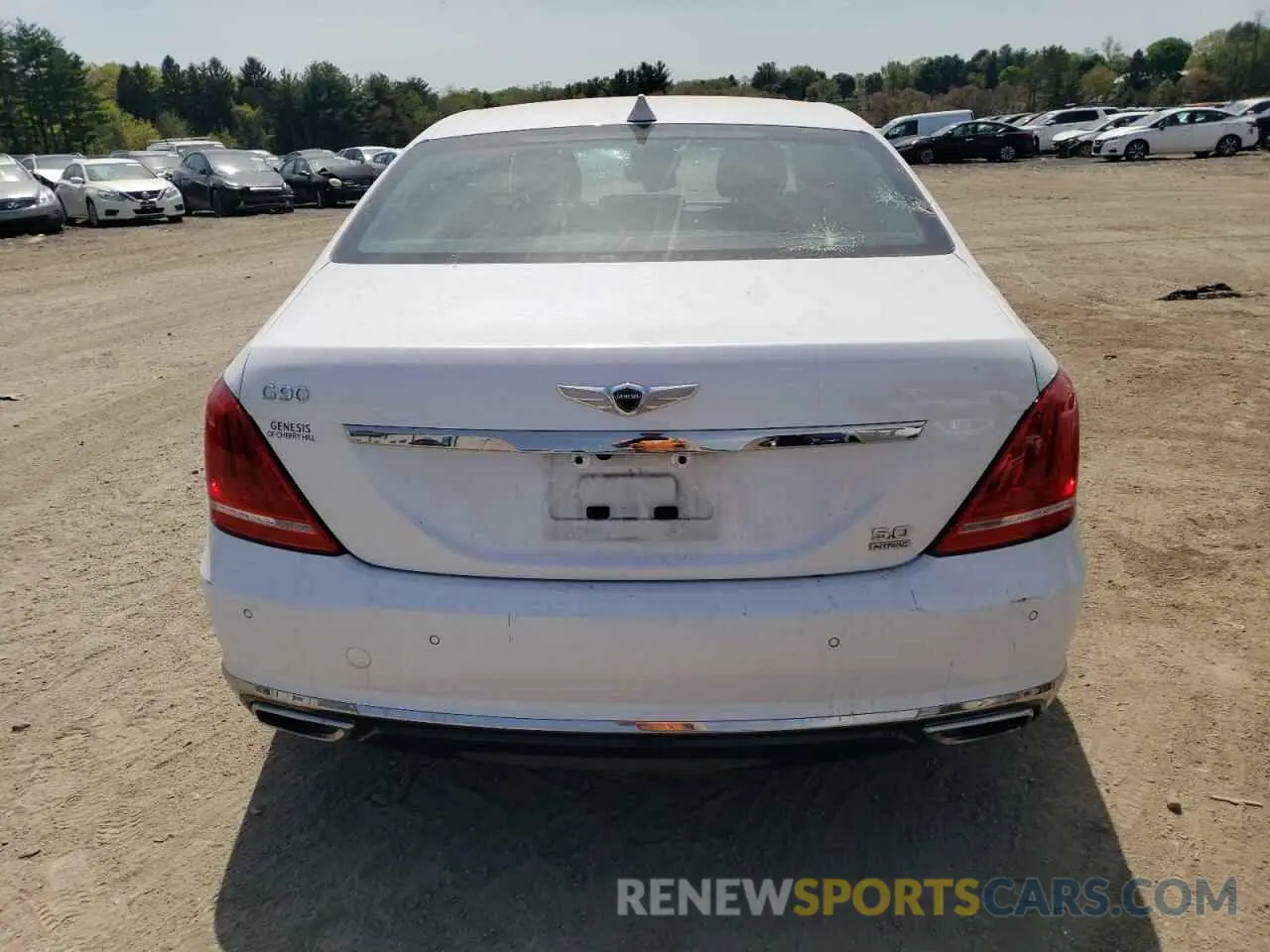 6 Photograph of a damaged car KMHG54JH4KU053335 GENESIS G90 2019