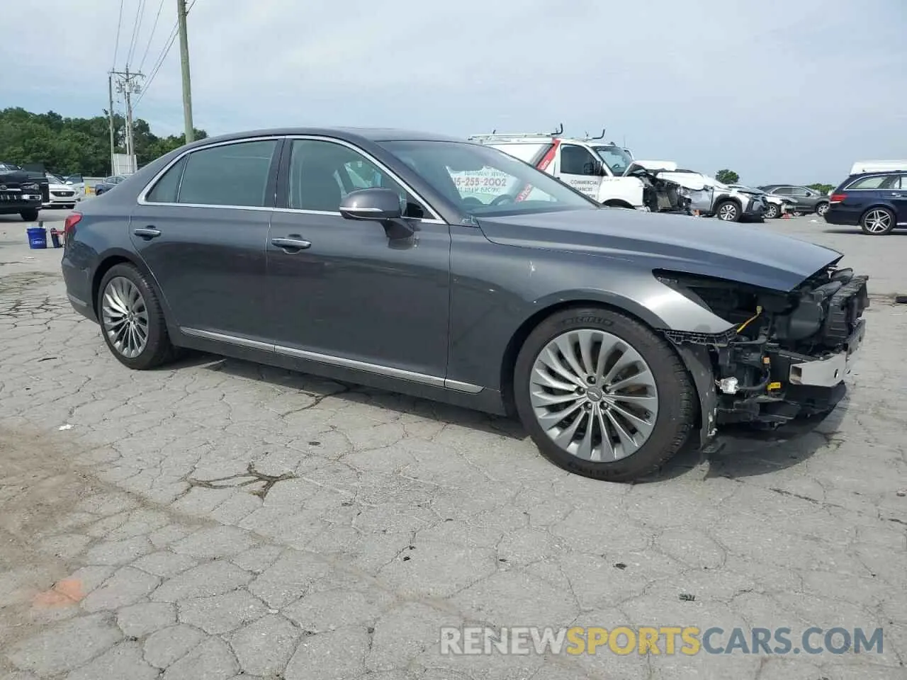 4 Photograph of a damaged car KMTF54JH2KU064030 GENESIS G90 2019