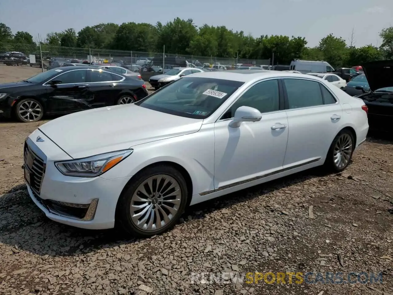 1 Photograph of a damaged car KMTF54JH5KU054477 GENESIS G90 2019