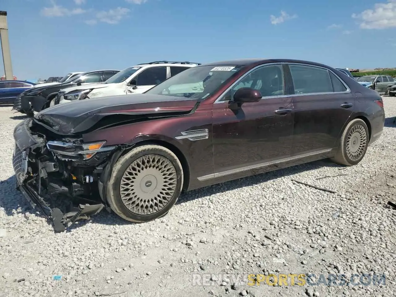 1 Photograph of a damaged car KMTF34PA9LU075639 GENESIS G90 2020