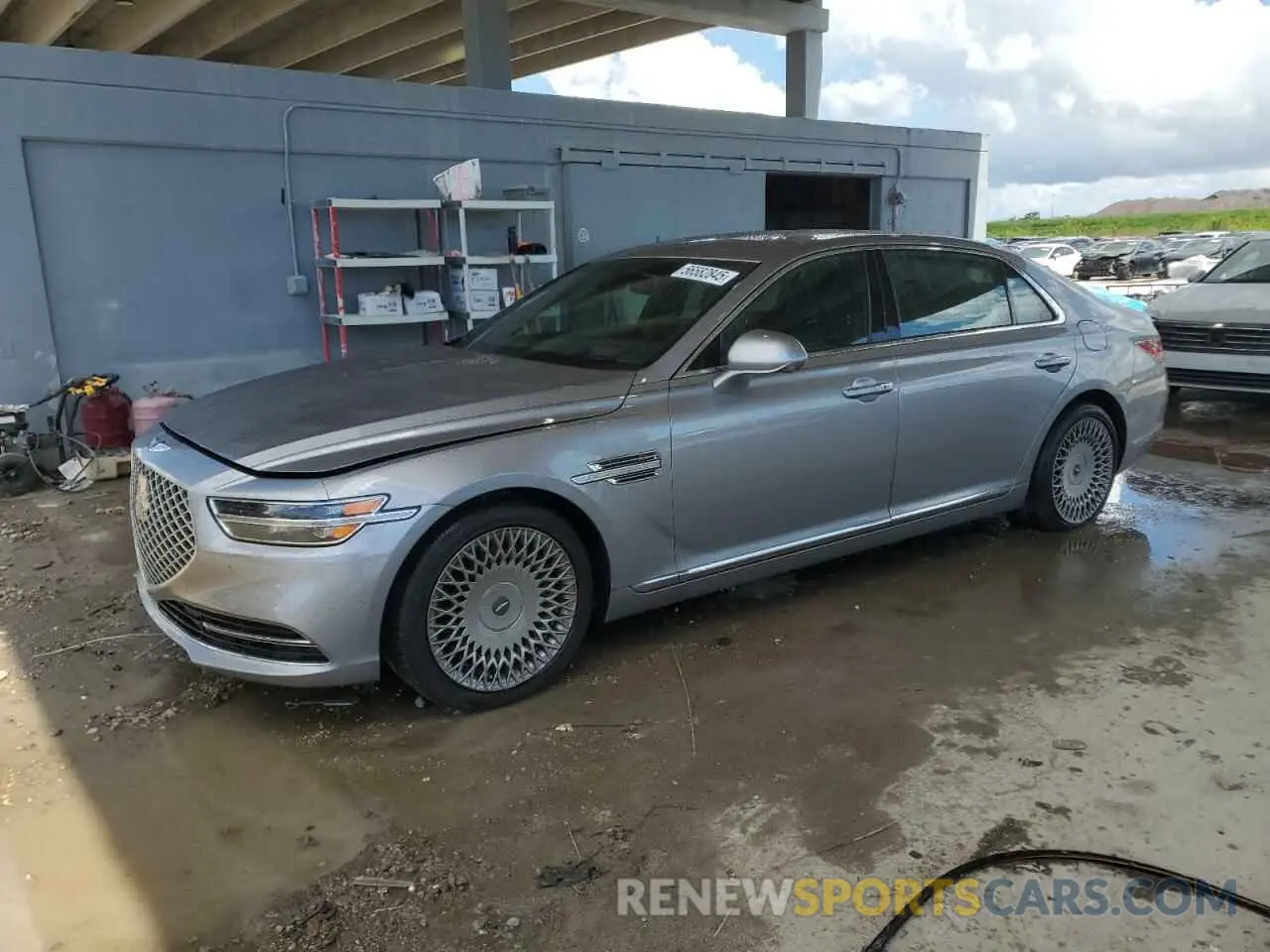 1 Photograph of a damaged car KMTF34PA2MU090131 GENESIS G90 2021