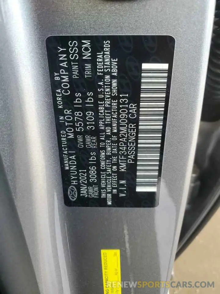 12 Photograph of a damaged car KMTF34PA2MU090131 GENESIS G90 2021