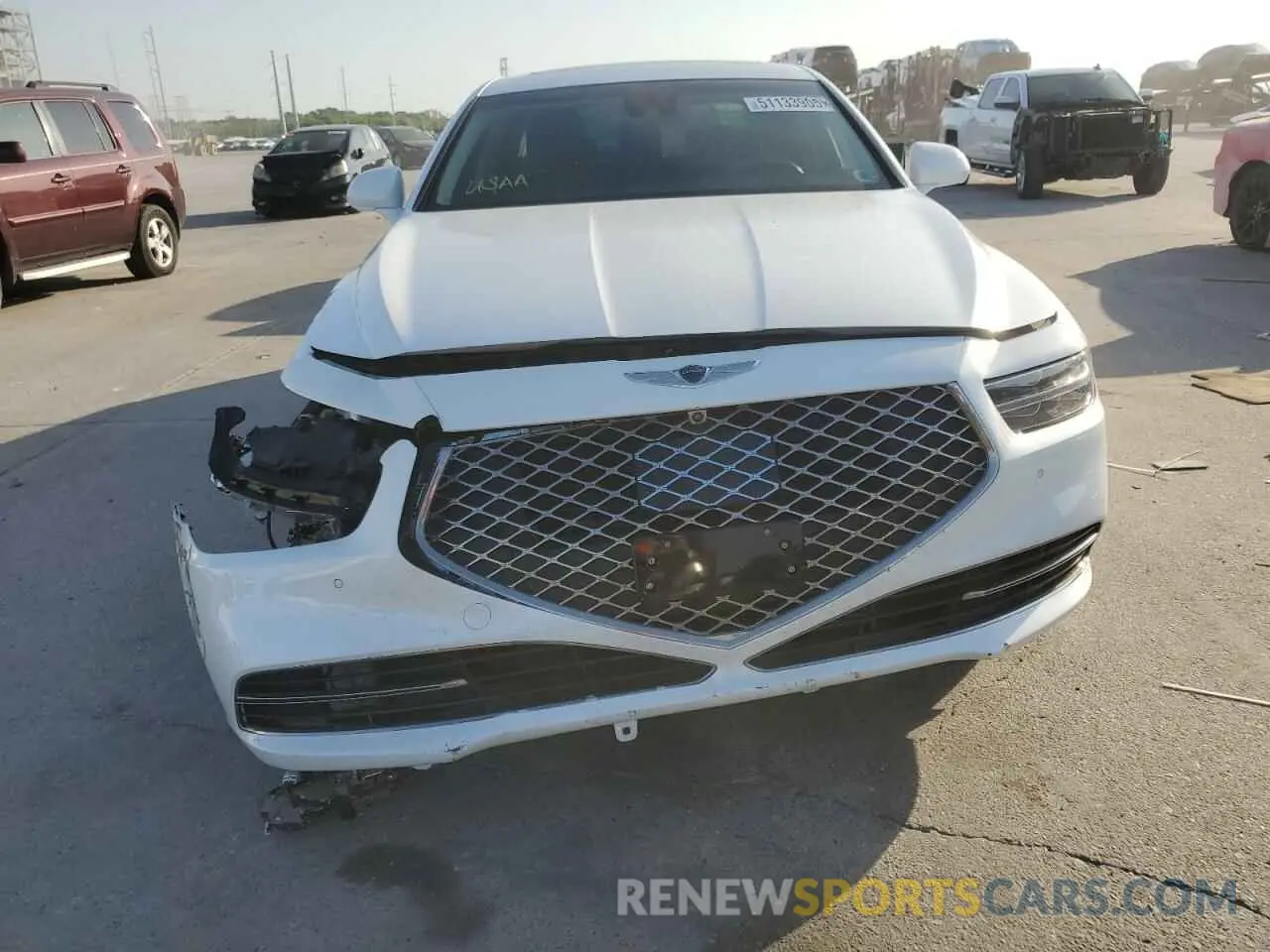 5 Photograph of a damaged car KMTF34PA3MU084922 GENESIS G90 2021
